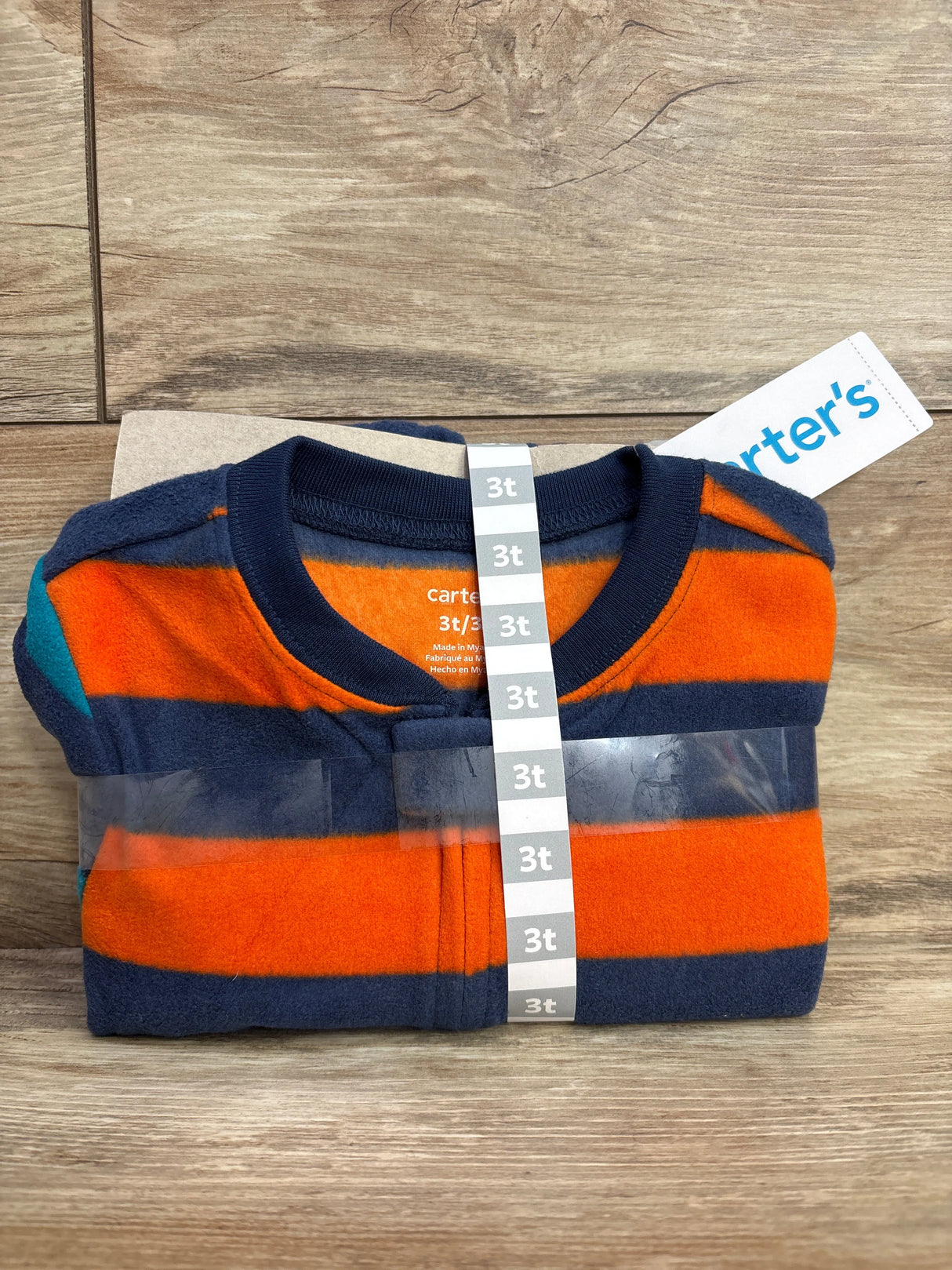 NEW Carter's Striped Walrus Blanket Sleeper Navy sz 3T