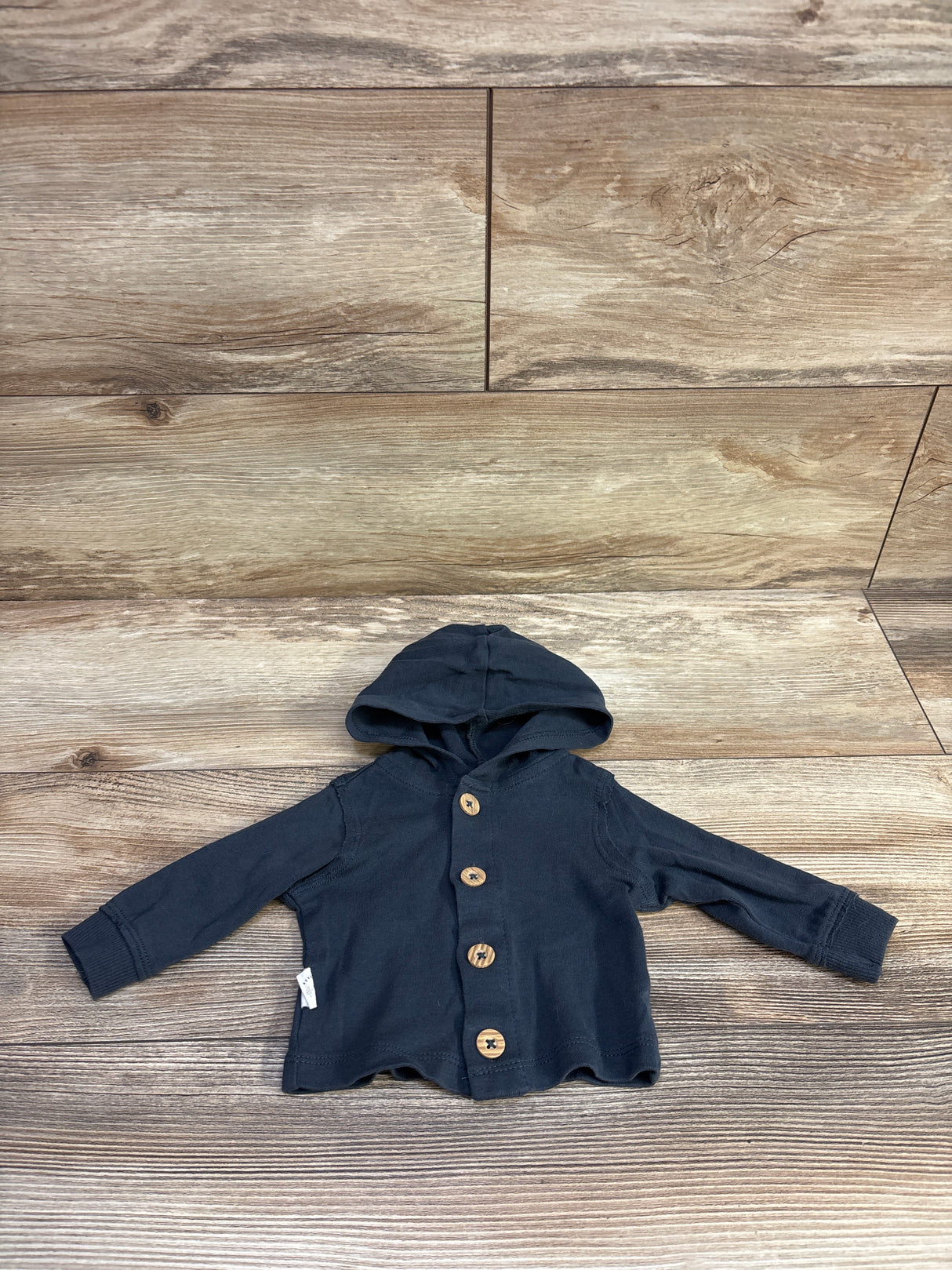 Carter's Hooded Button-Front Shirt Blue sz Newborn