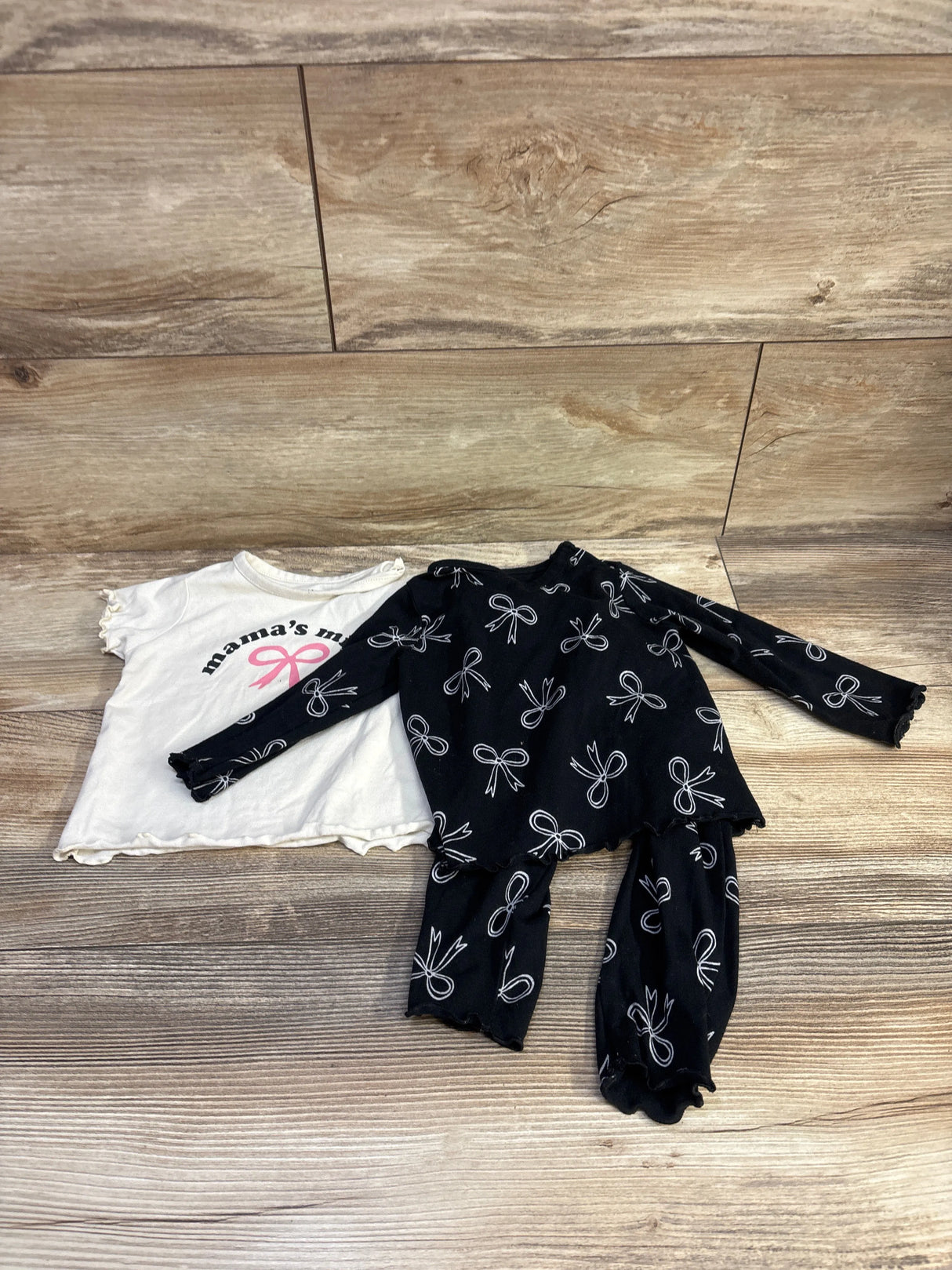 NWOT Cat & Jack 3pc Mama's Mini Set Black sz 6-9m