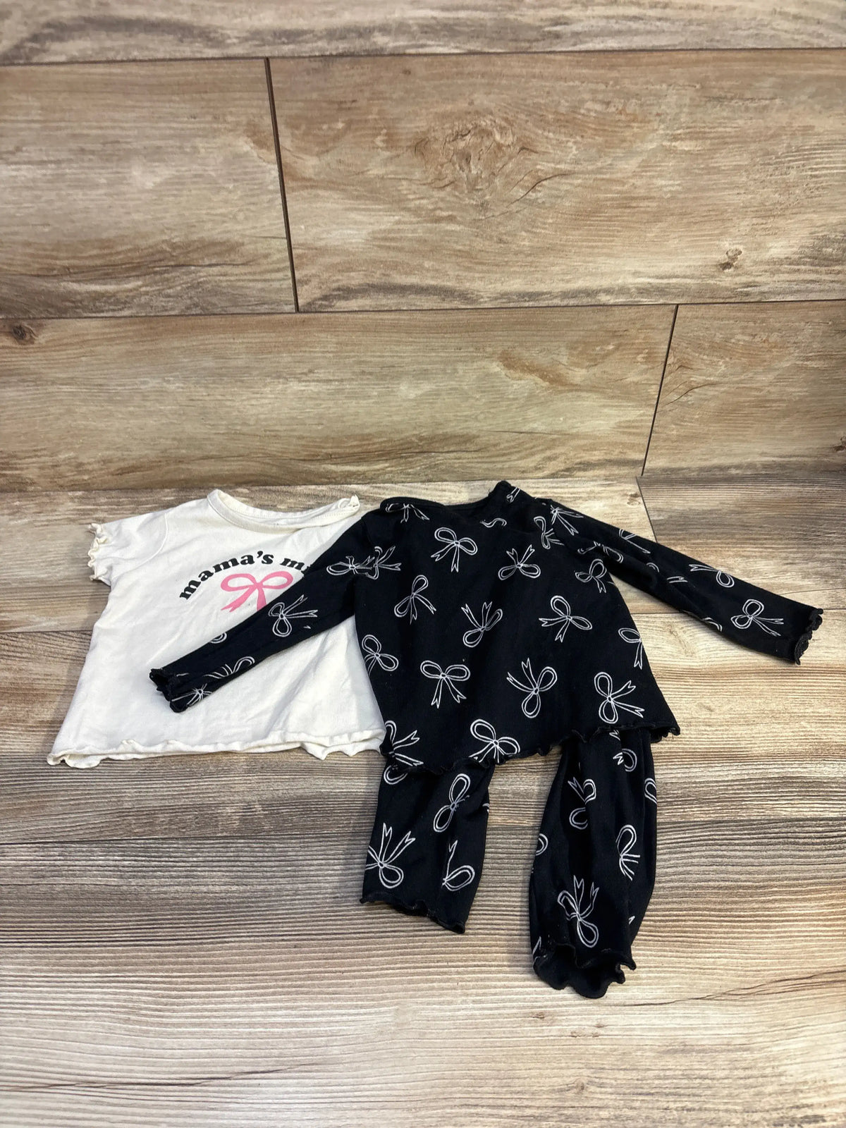 NWOT Cat & Jack 3pc Mama's Mini Set Black sz 6-9m