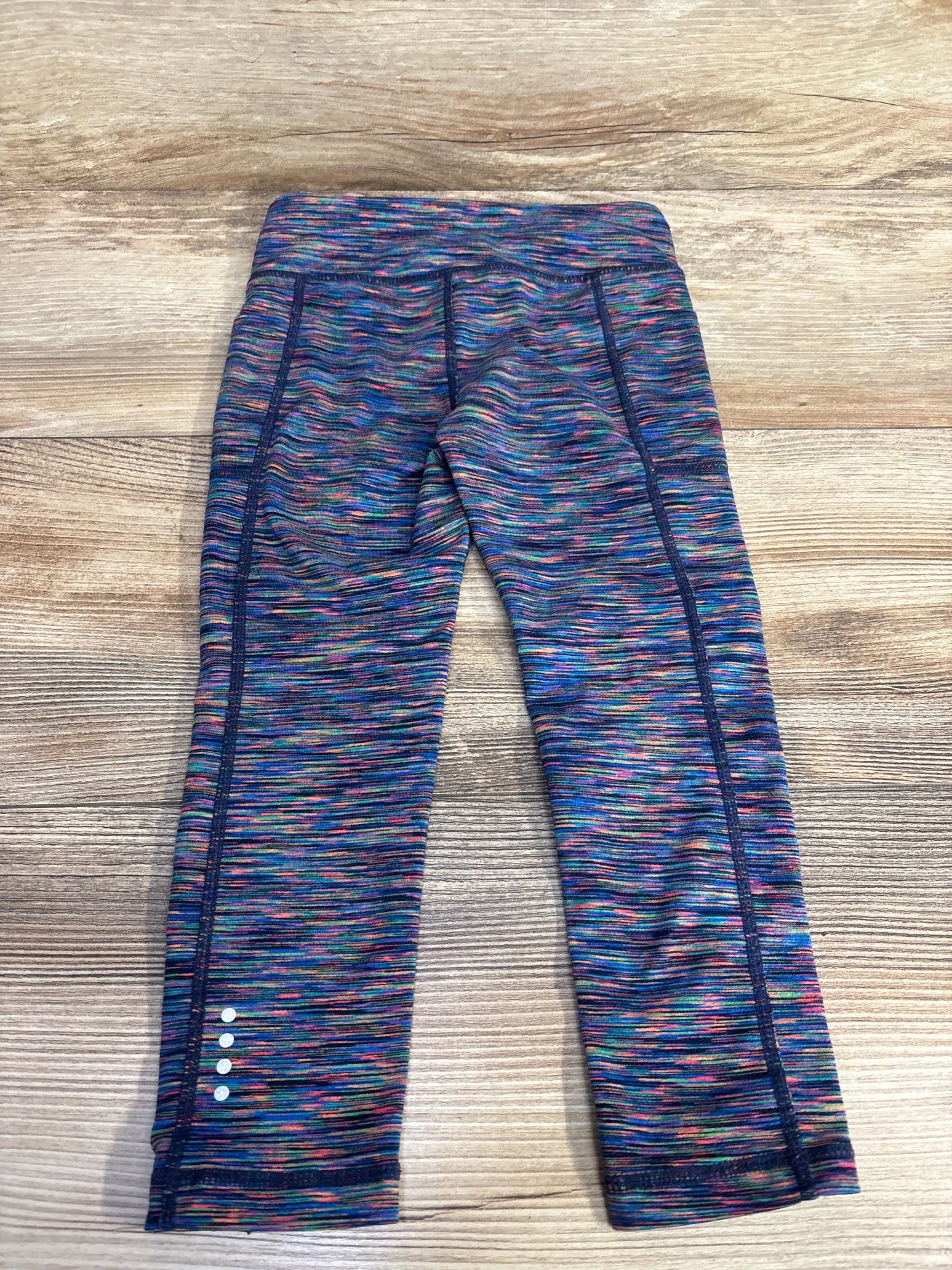 Primary Active Pocket Leggings in Rainbow Spacedye sz 4T