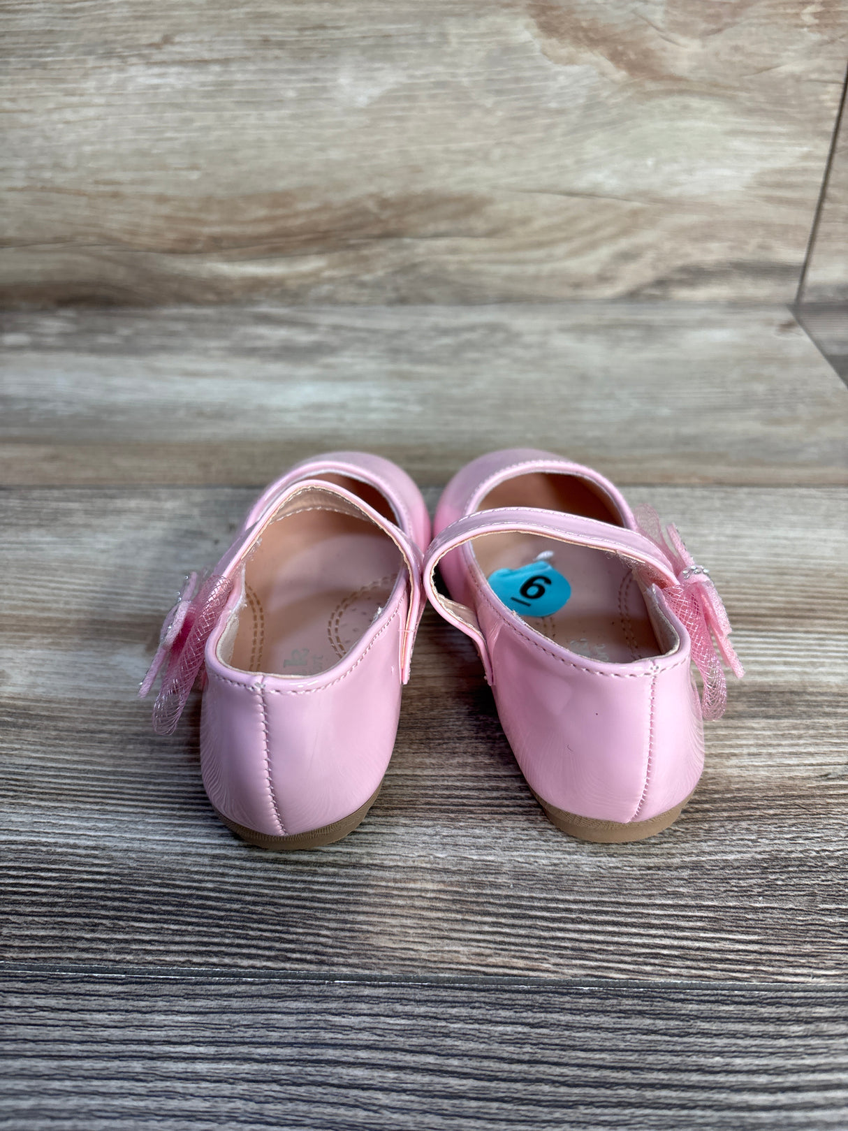 Link Comfort Bow Mary Jane Strap Ballet Flats Pink sz 6c