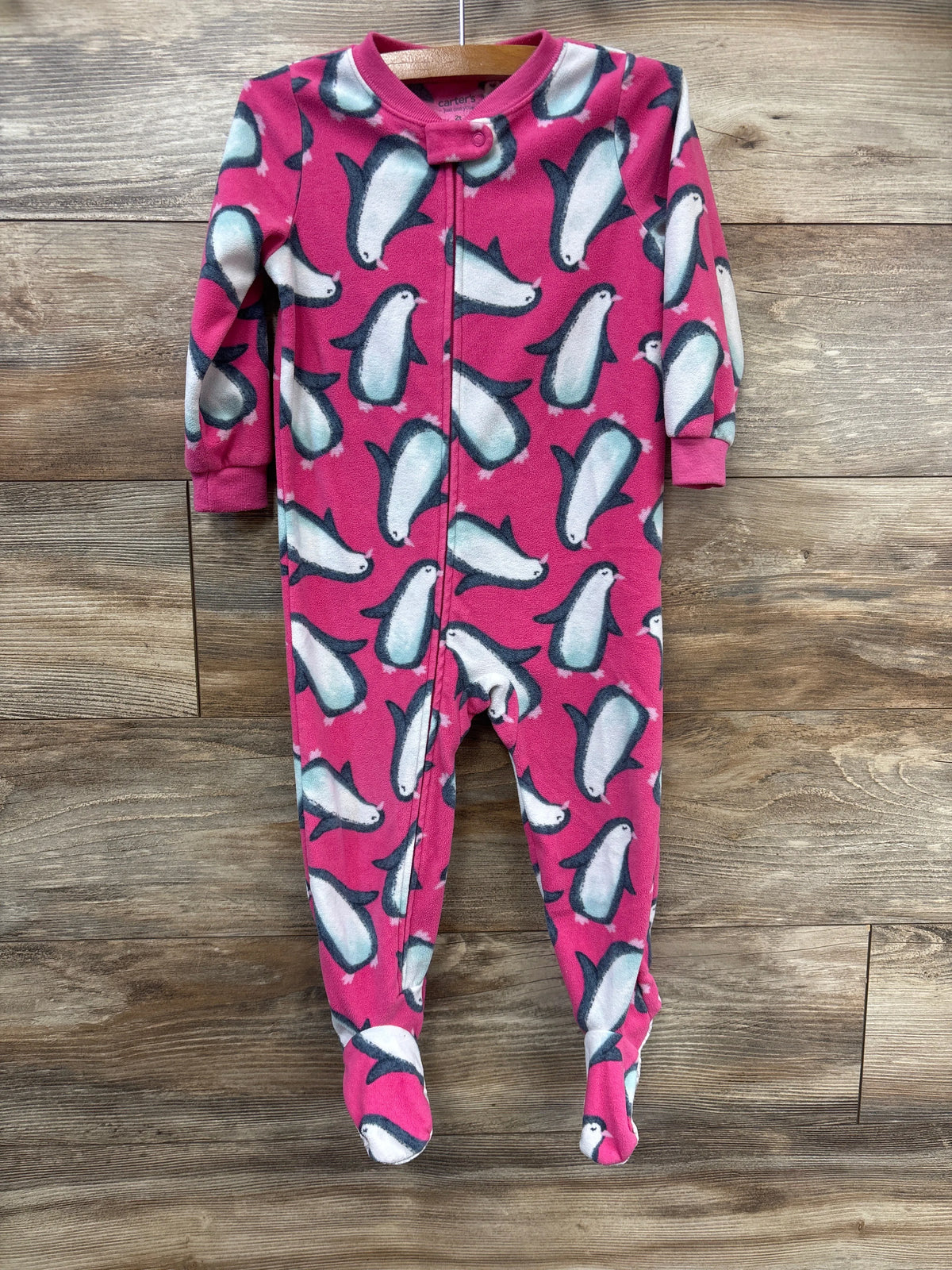 Just One You Penguin Blanket Sleeper Pink sz 2T