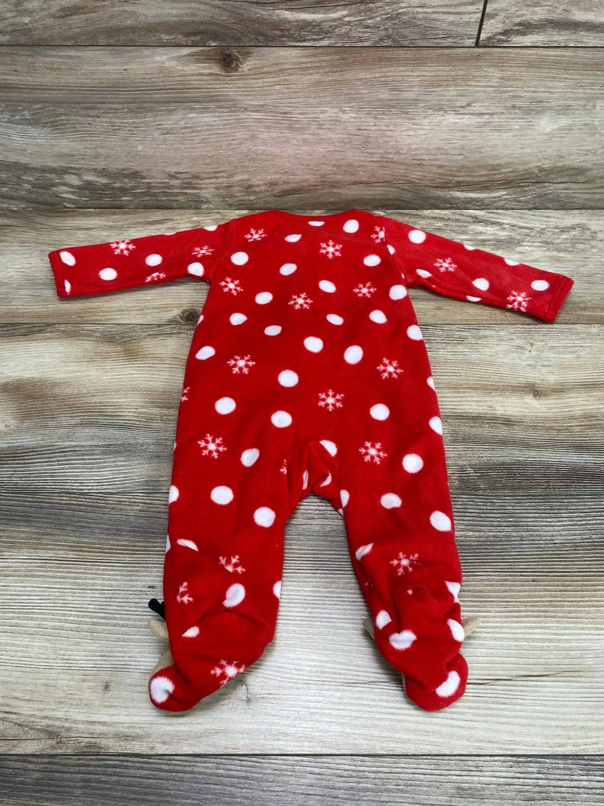 Just One You Polka Dot Reindeer Blanket Sleeper Red sz 3m - Me n Mommy To Be