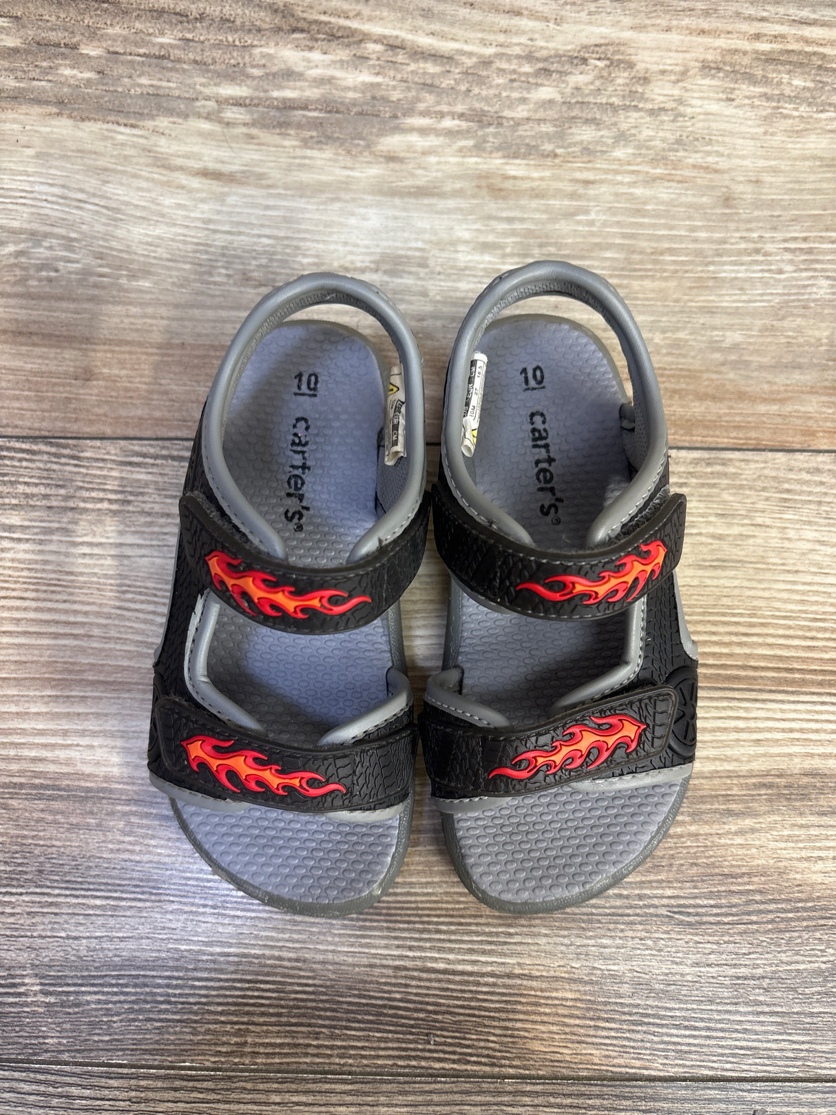 Carter's Double Strap Sandals Black sz 10c
