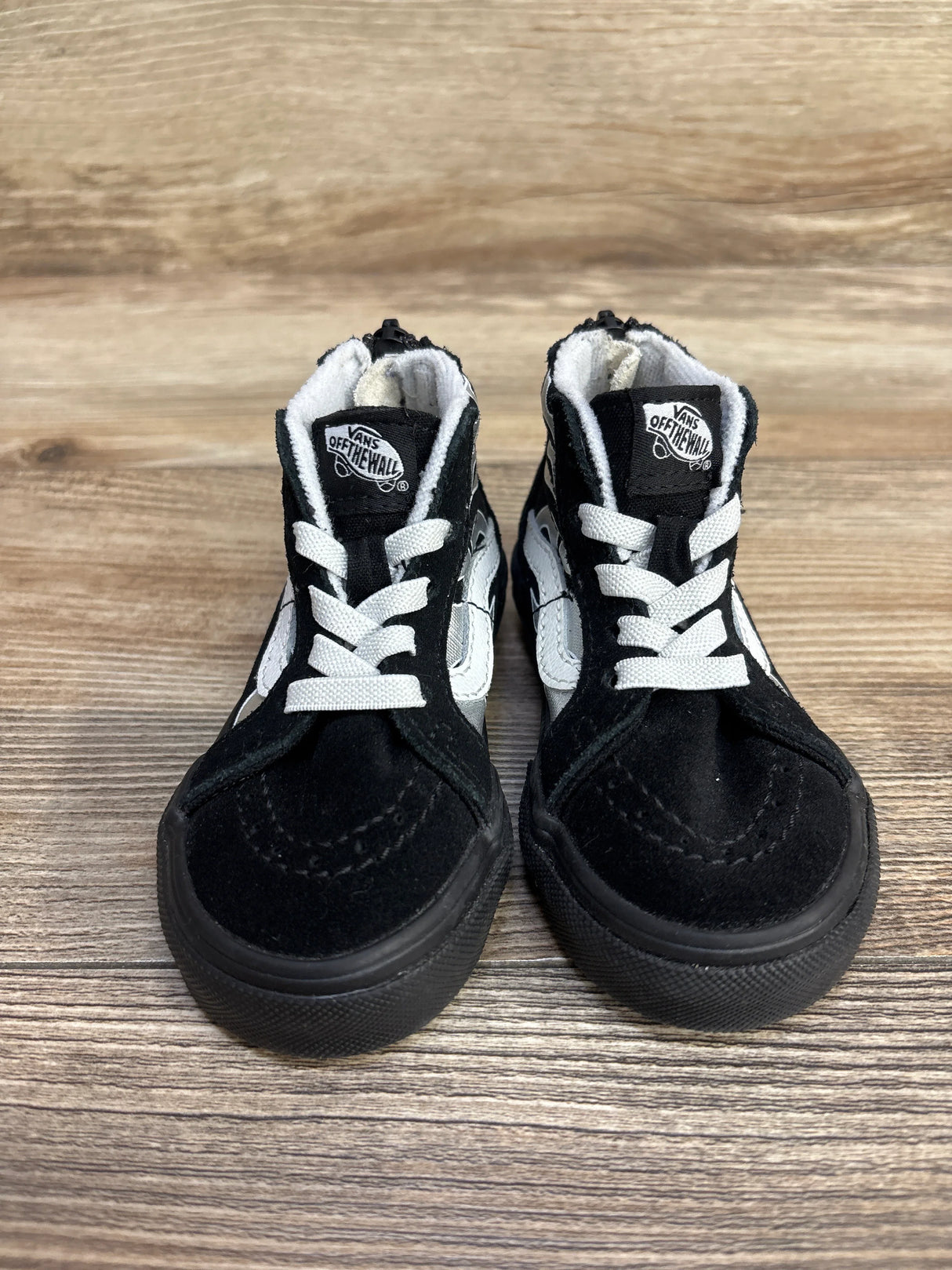 Vans Sk8-Hi Zip 'Metallic Flame' Sneakers, Black sz 5c