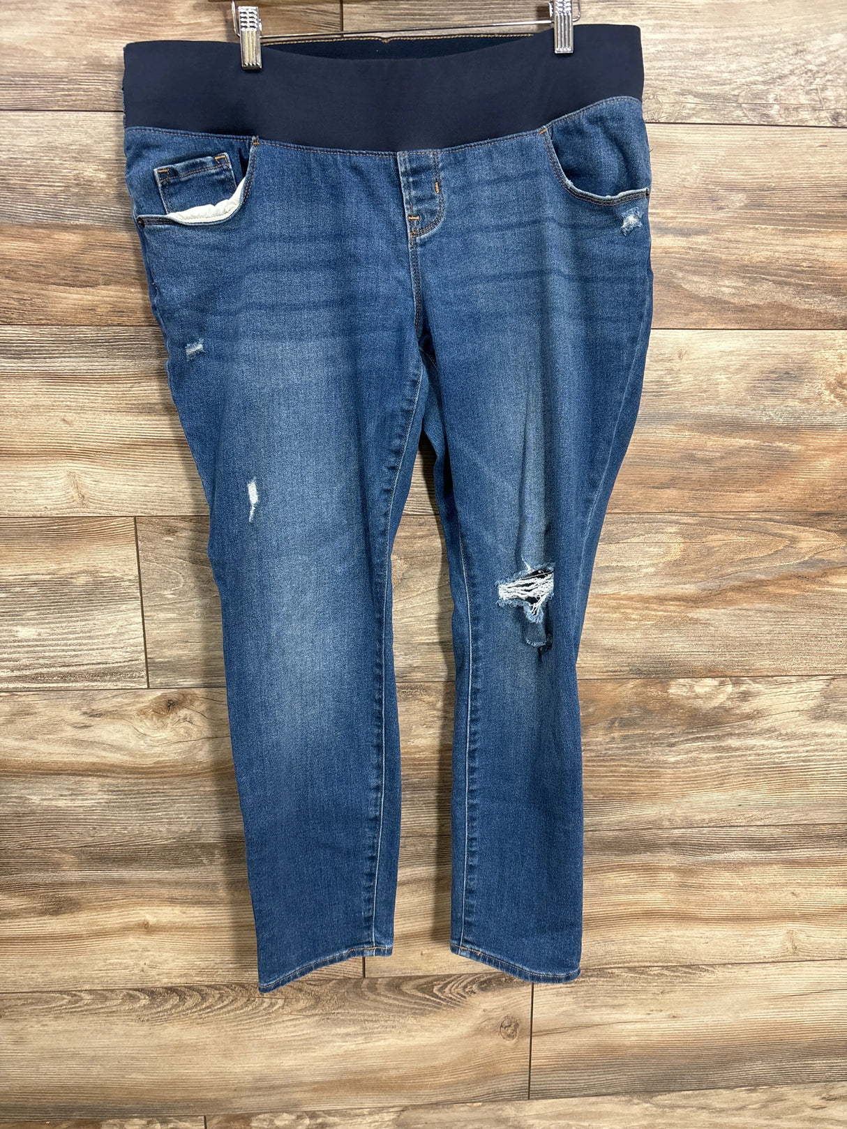 Old Navy Distressed Side Panel Jeans Blue sz Large