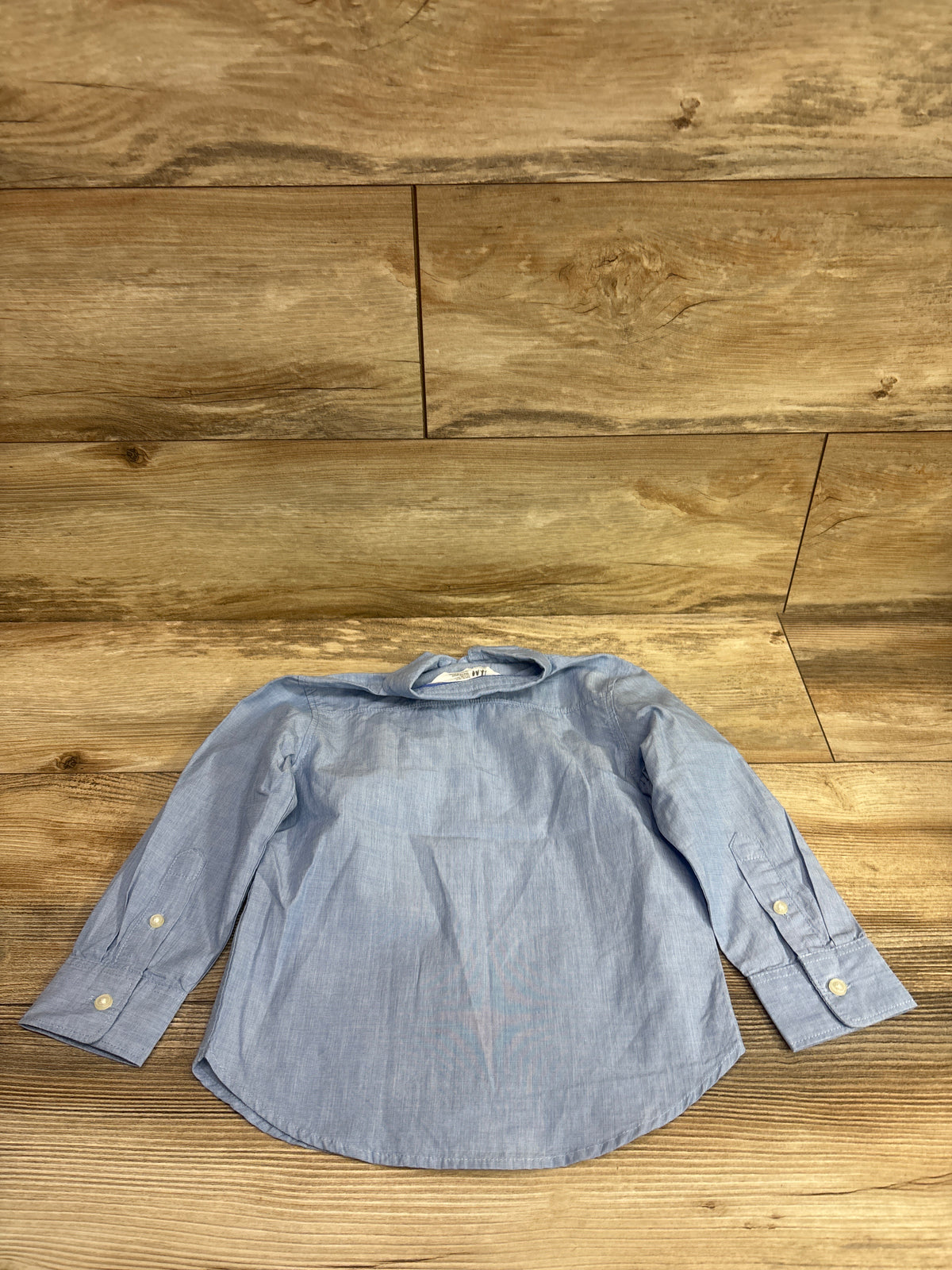 H&M Long Sleeve Button-Up Shirt Blue sz 3T