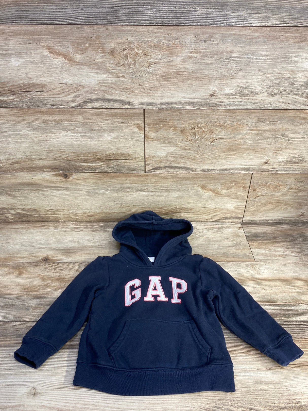Baby Gap Pink Stitch Pull Over Hoodie Navy sz 3T