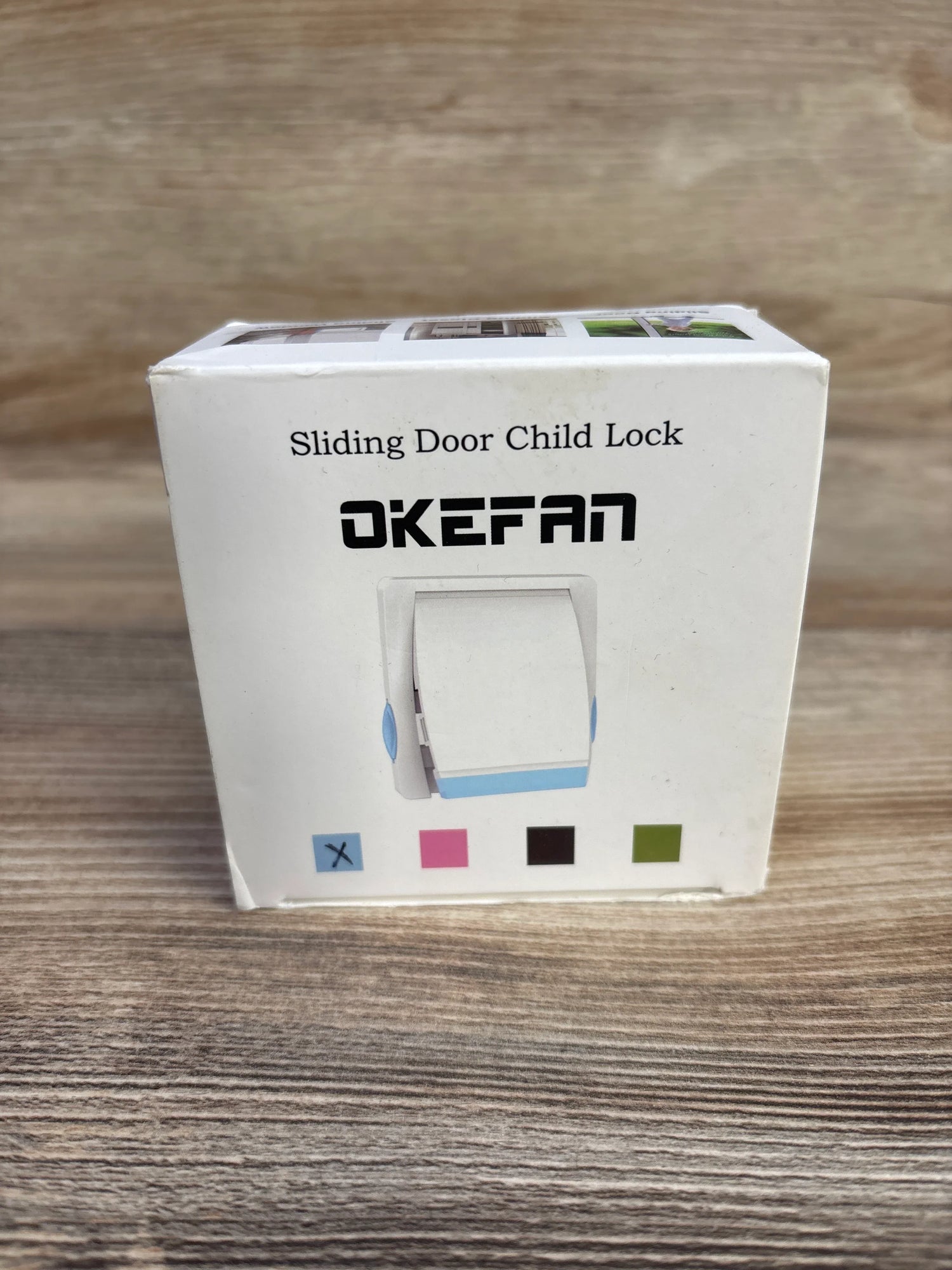 Okefan Sliding Glass Door Lock, Blue - Me n Mommy To Be