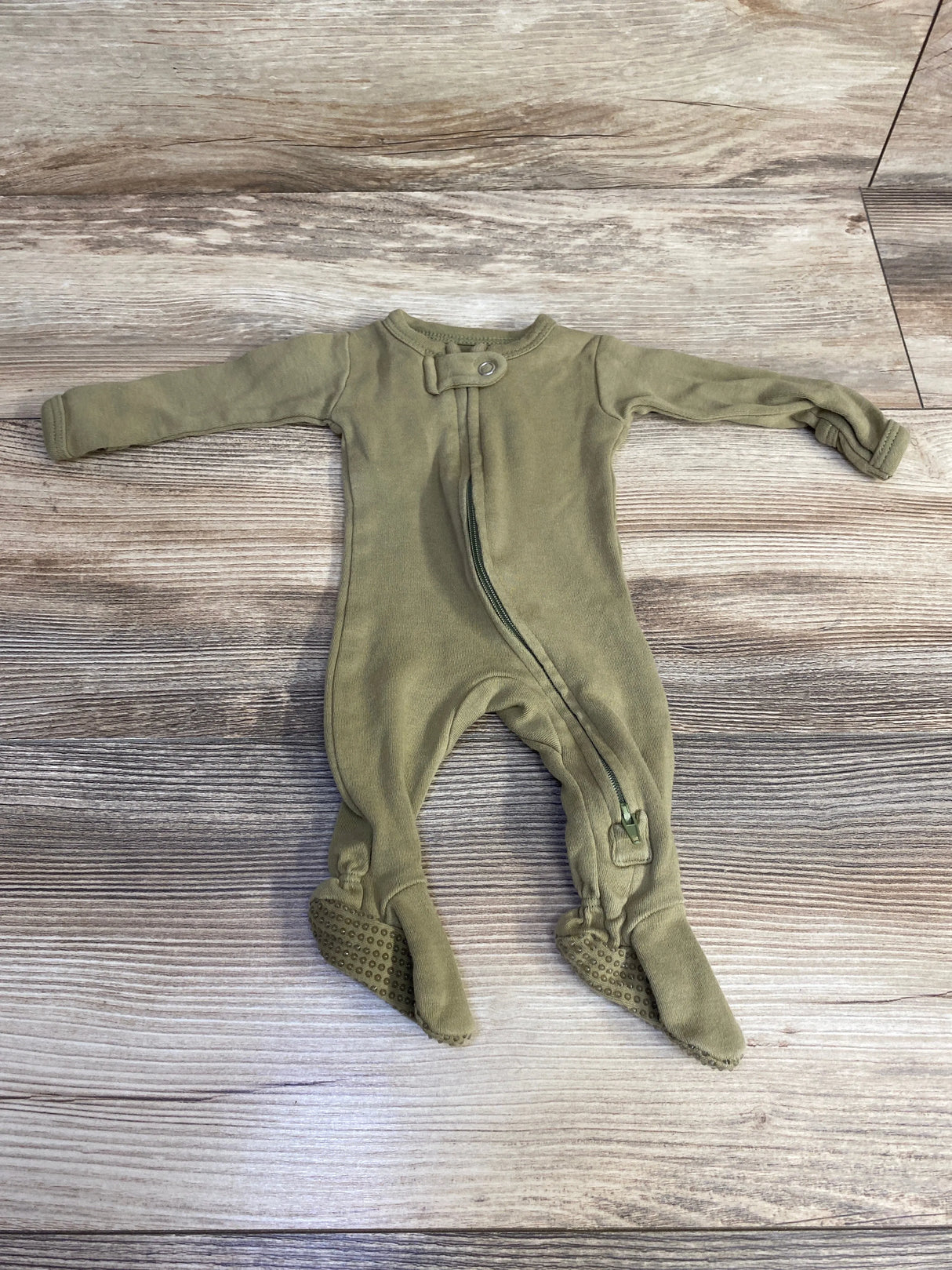 L'ovedbaby Organic 2-Way Zipper Footie in Sage sz Preemie - Me n Mommy To Be