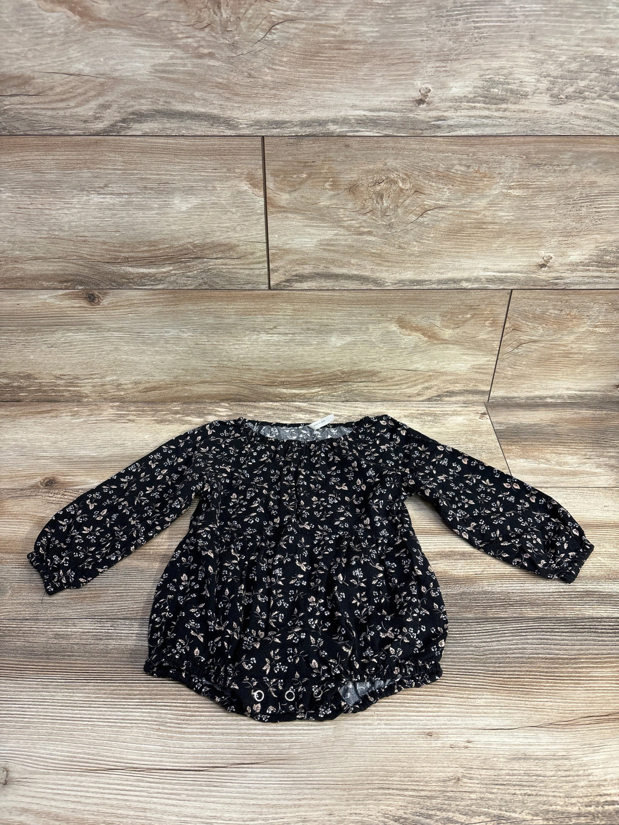 Rylee + Cru Long Sleeve Bubble Romper Dark Floral sz 2-3T