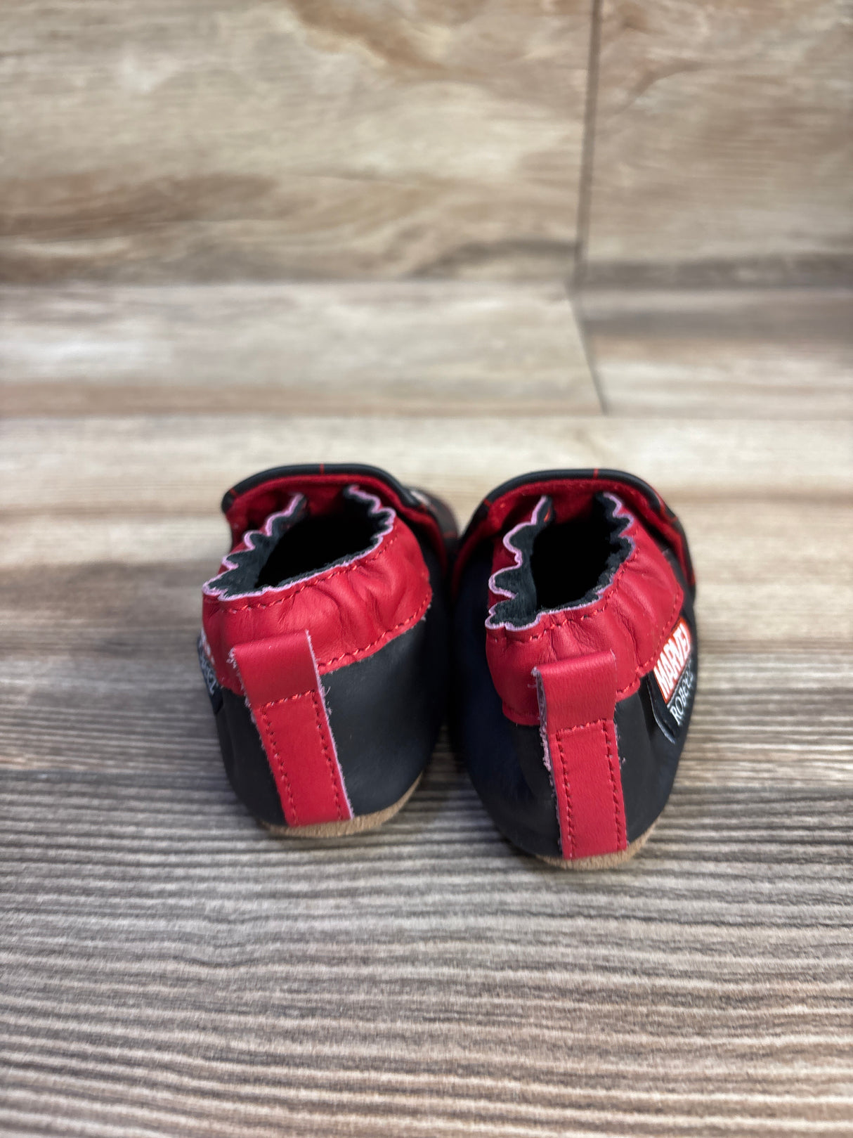 Robeez x Marvel Miles Morales Soft Sole Shoes Black sz 2/3c