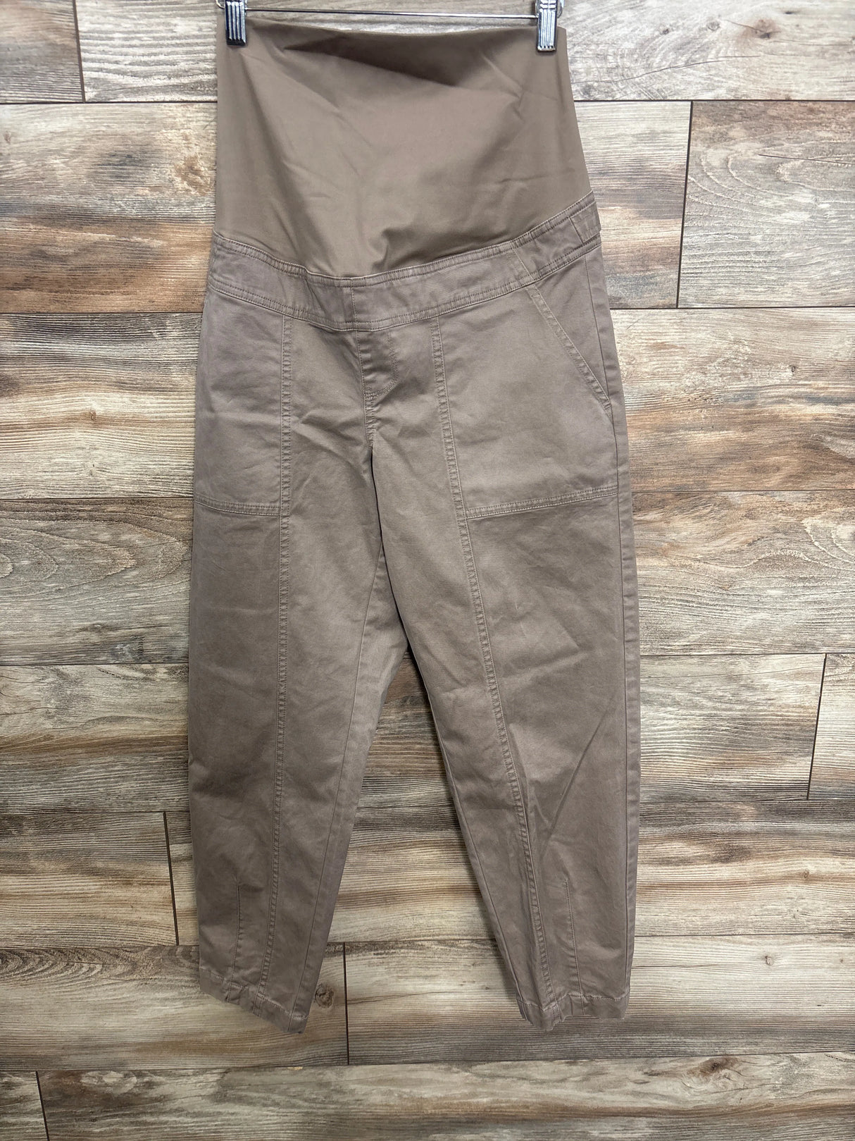 NEW Isabel Maternity Full Panel Pants Tan sz XS