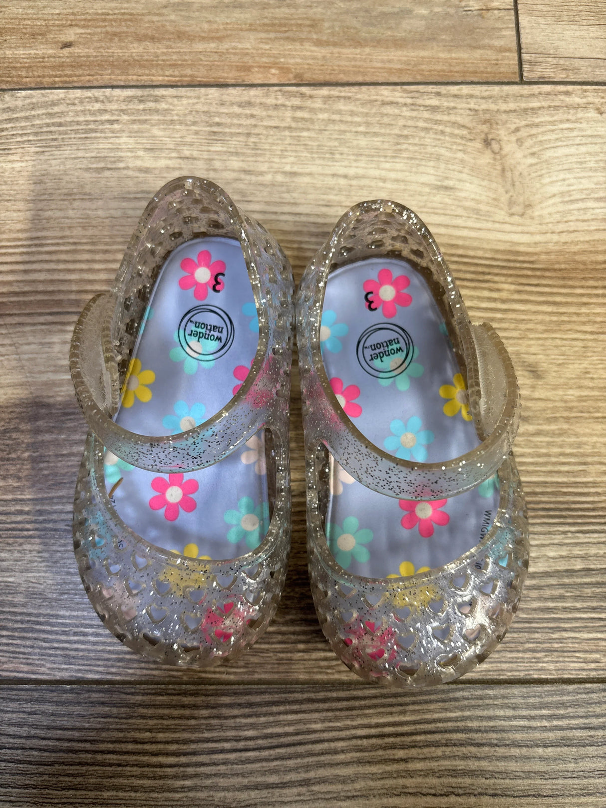 Wonder Nation Jelly Mary Jane Shoes sz 3c