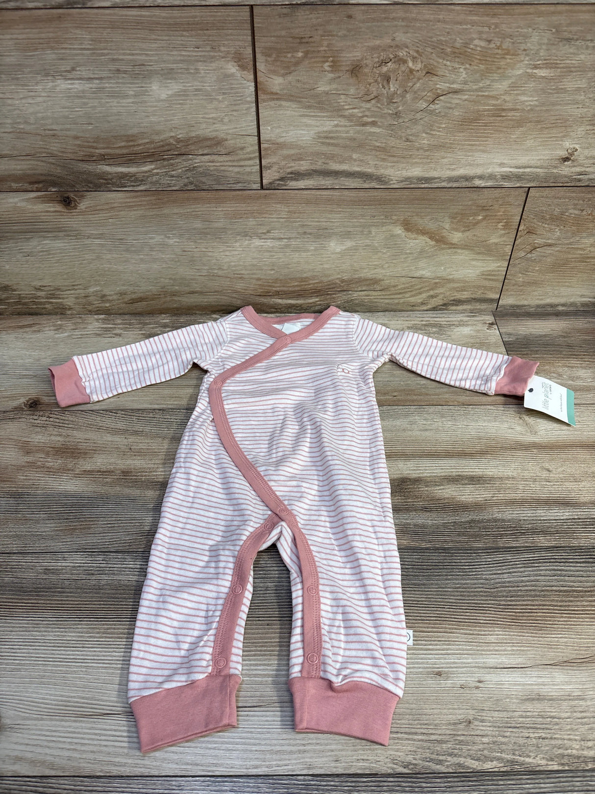 NEW Little Planet Striped Kimono Coverall Pink sz 6m