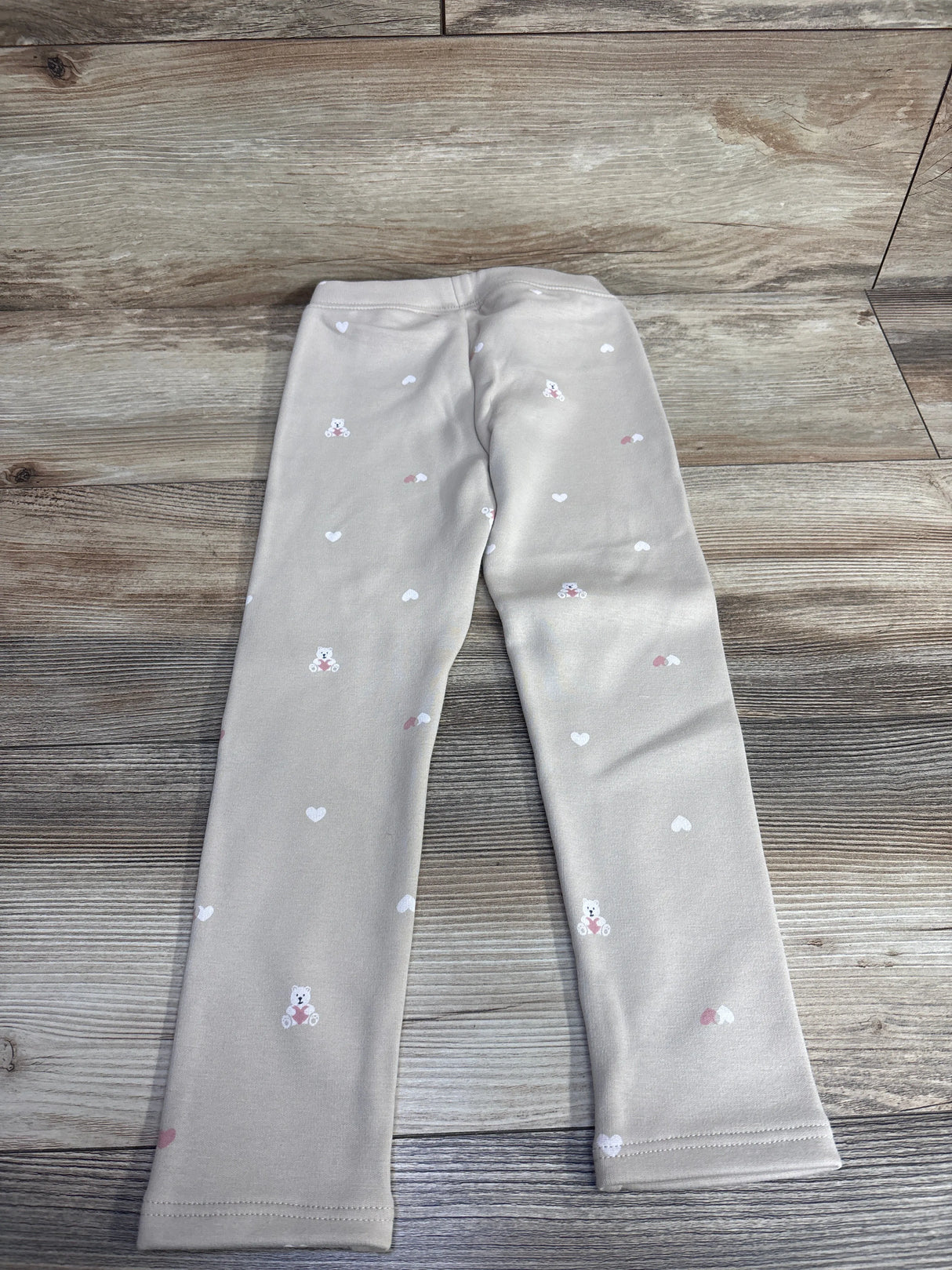 NEW Baby Gap Bear Pull On Cozy Lined Pants Beige sz 5T