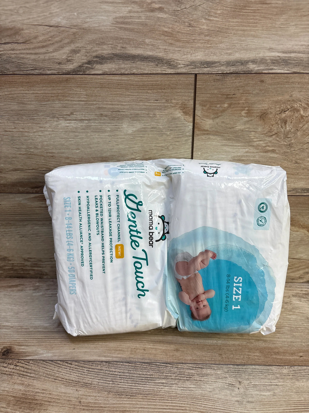 NEW Mama Bear Gentle Touch Diapers Size 1 50ct