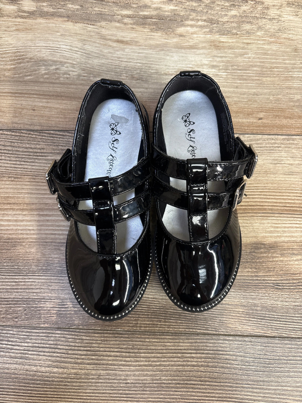 Self Esteem Mary Jane Platform Dress Flats, Black sz 12c