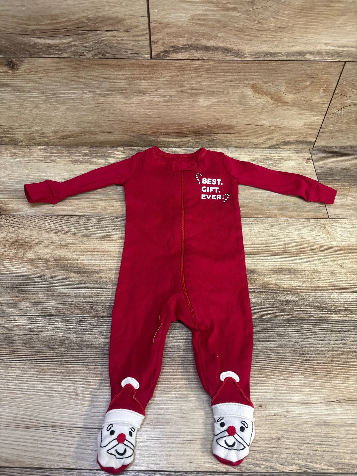 Children's Place Best Gift Ever Sleeper Red sz 0-3m