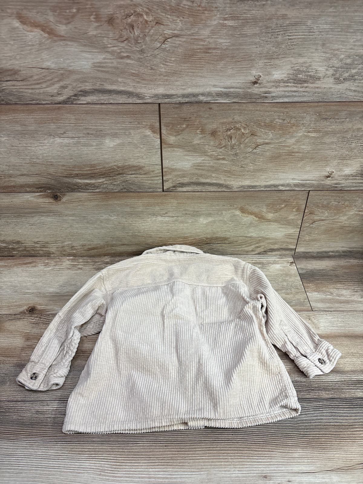 H&M Corduroy Button-Up Shirt Tan sz 3T