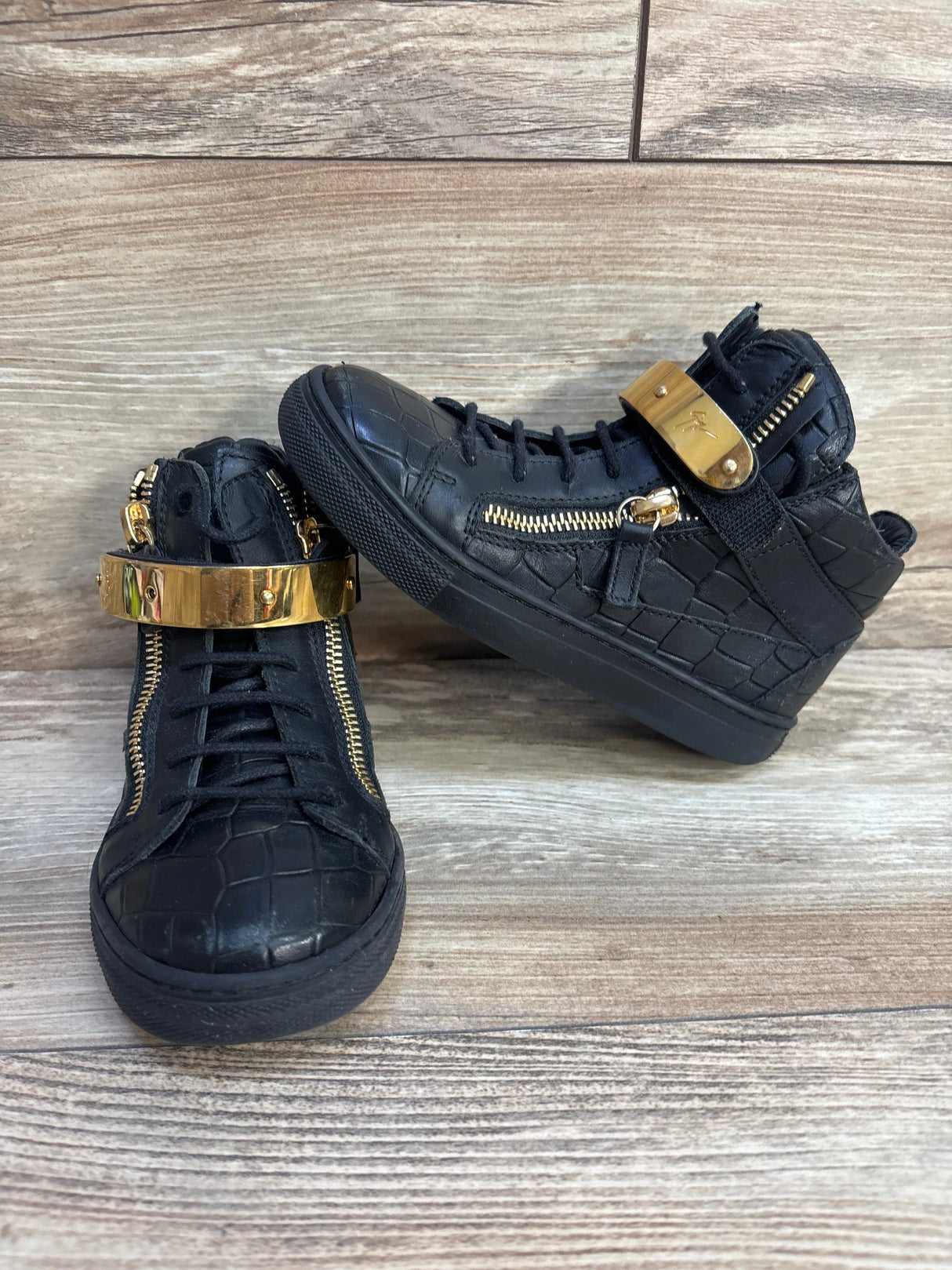 Giuseppe Kriss 1/2 JR. Black sz 12c - Me n Mommy To Be