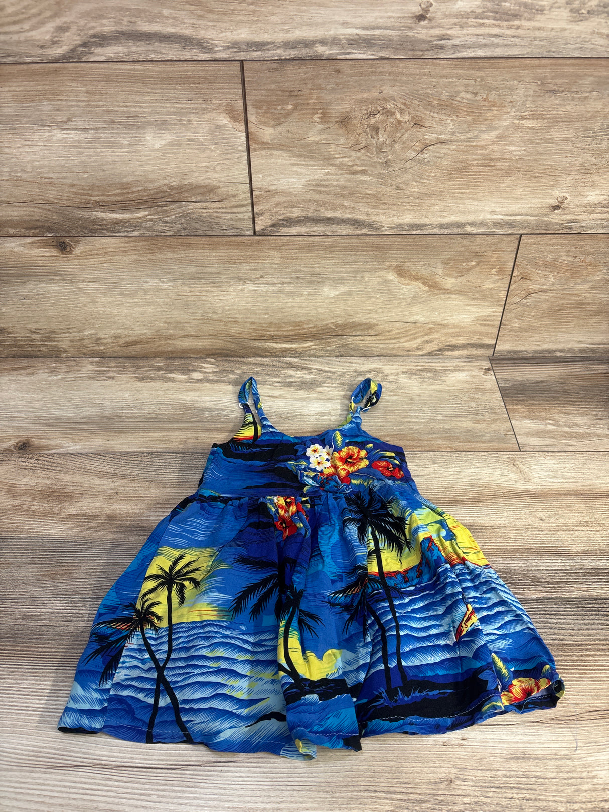 Palmwave Hawaii Cami Dress Blue sz 2T