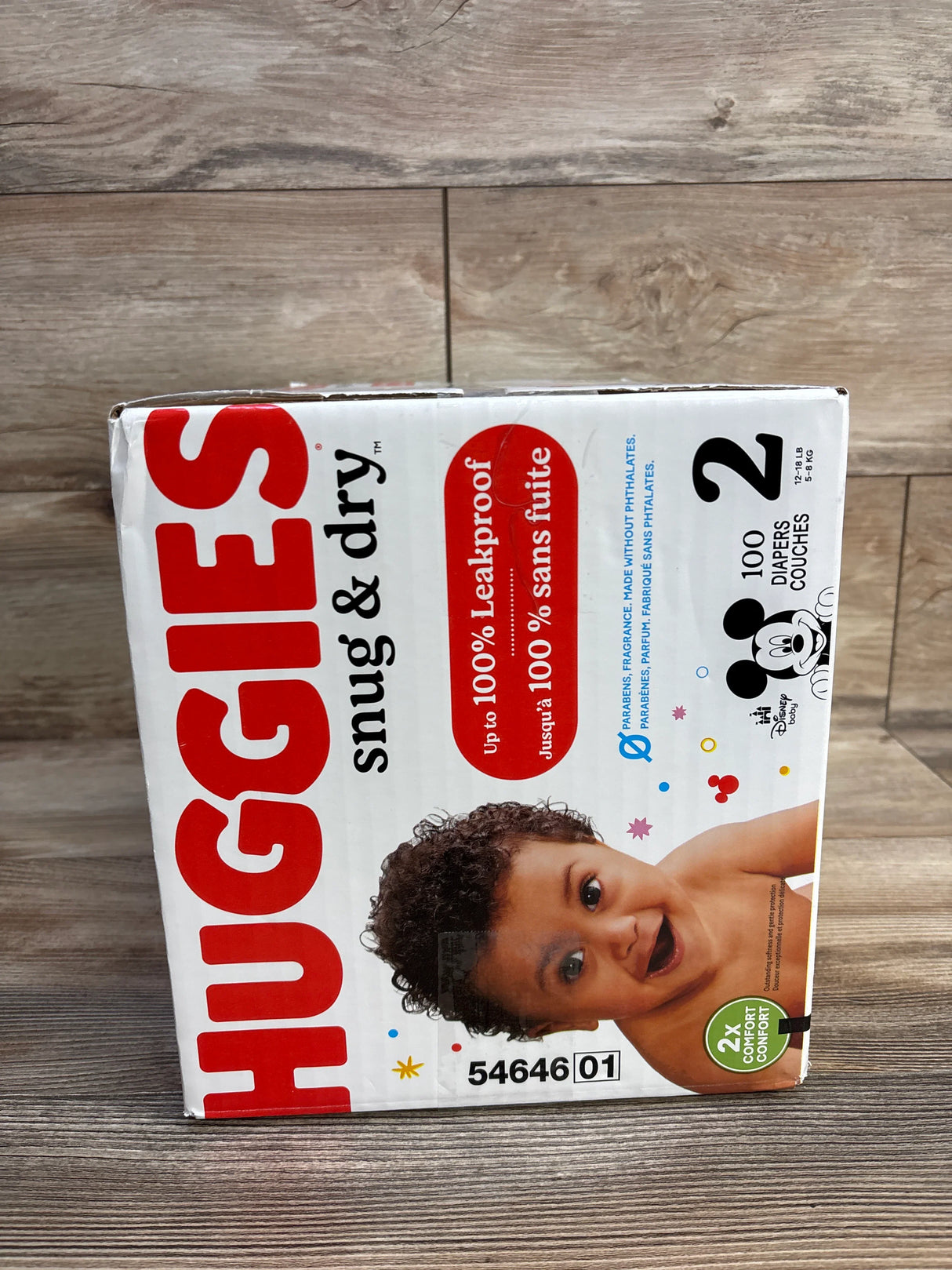 NEW Huggies Snug & Dry Diapers, 100ct. Size 2