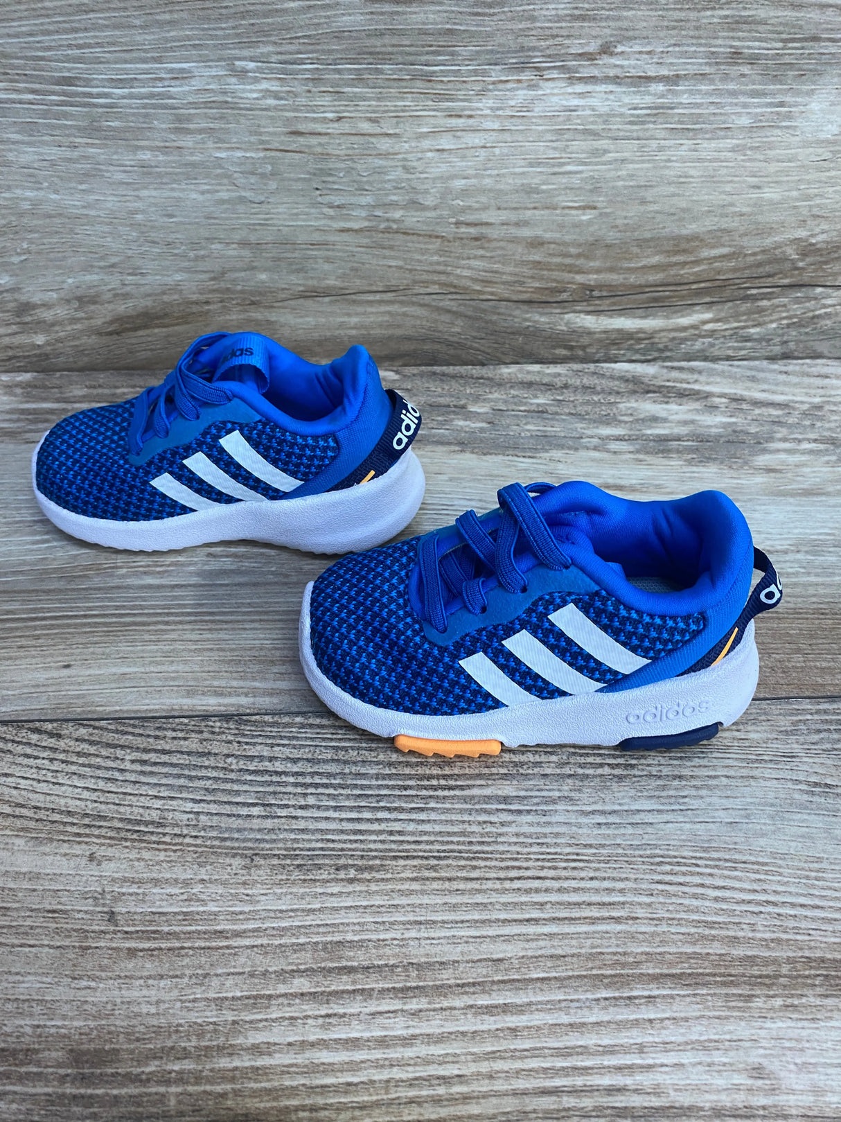 Adidas Racer TR 2.0 I 'Blue Rush Orange' Sneakers sz 4c - Me n Mommy To Be