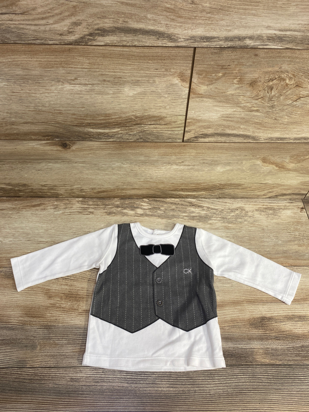Calvin Klein Suit Vest Shirt White sz 3-6m