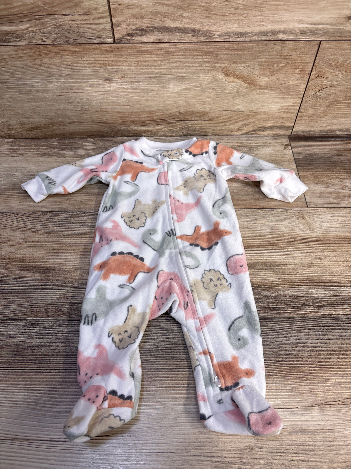 Carter's Dinosaur Blanket Sleeper White sz 3m
