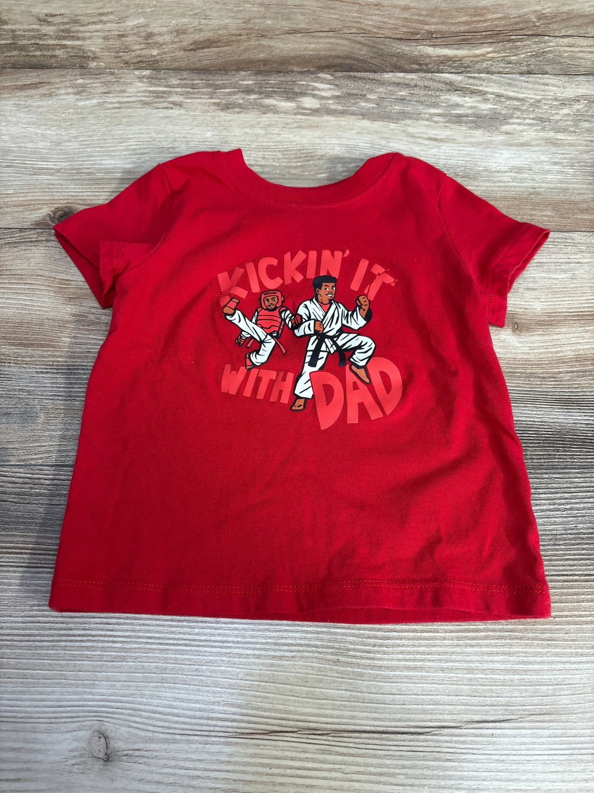 Cat & Jack Kickin It Shirt Red sz 18m - Me n Mommy To Be