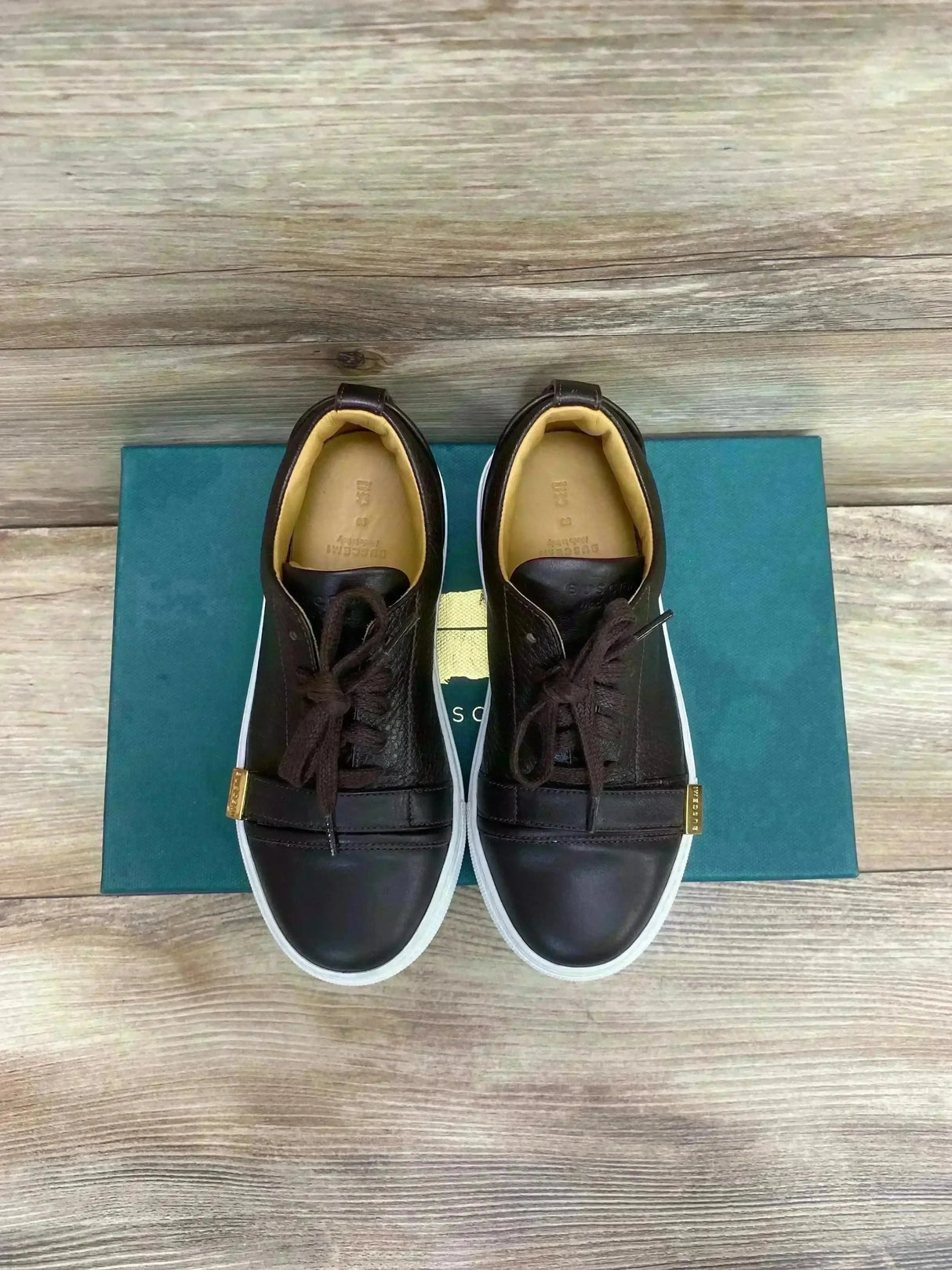 Buscemi Chocolate Low-top 50mm Trainers sz 12/12.5 - Me n Mommy To Be
