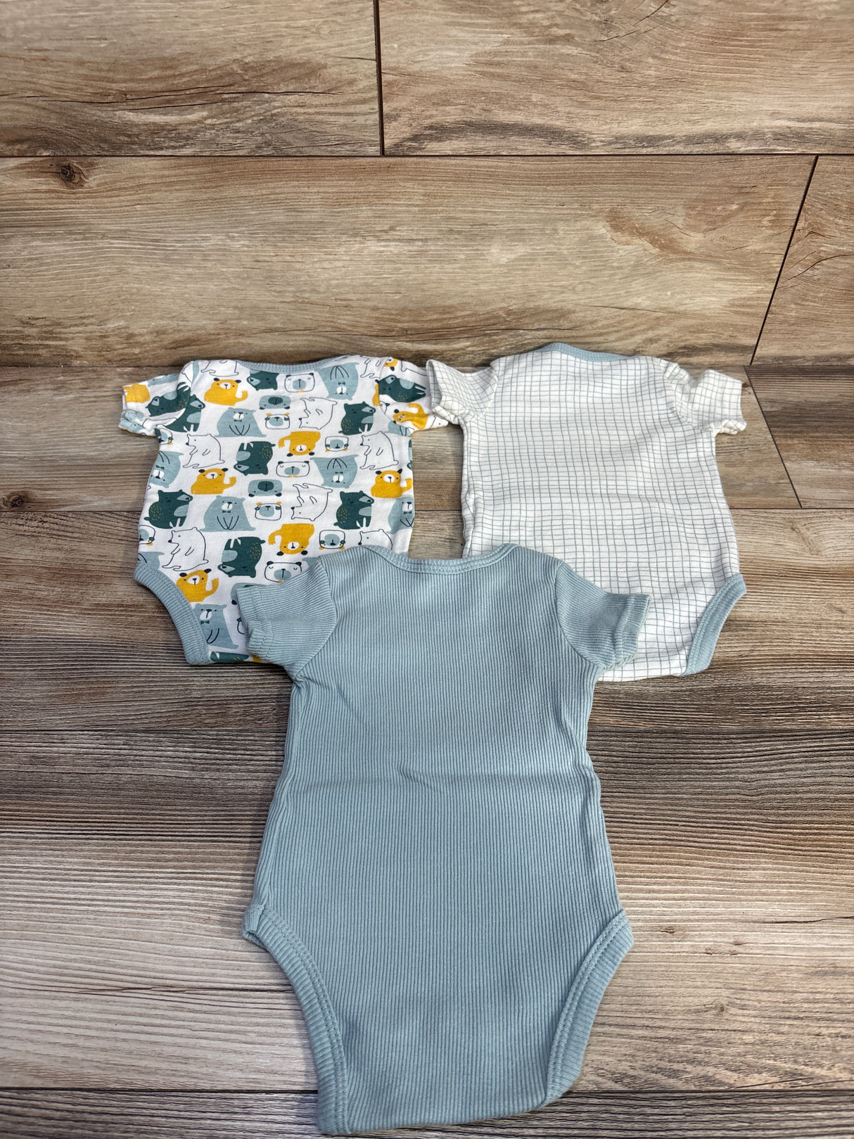 Chick Pea 3pk Bodysuits White sz 3-6m