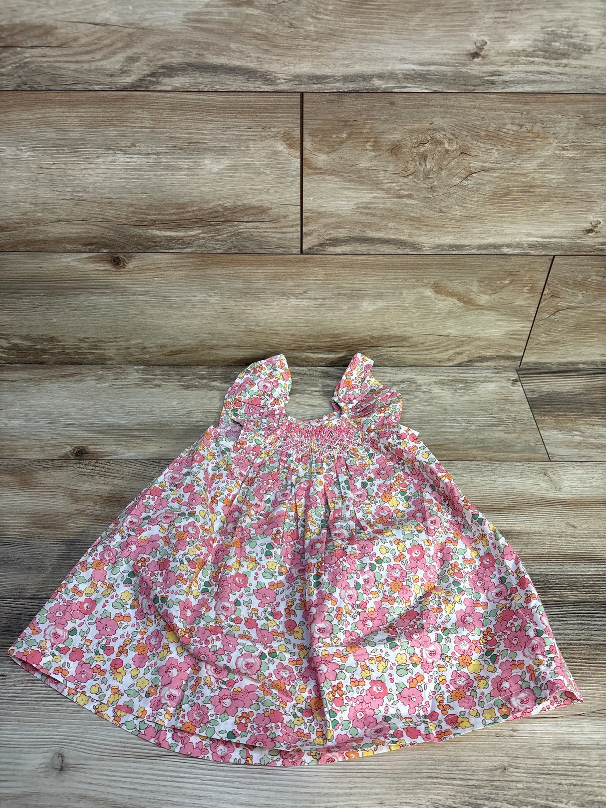 NEW Gil&Niya Floral Smocked Dress Pink sz 18-24m