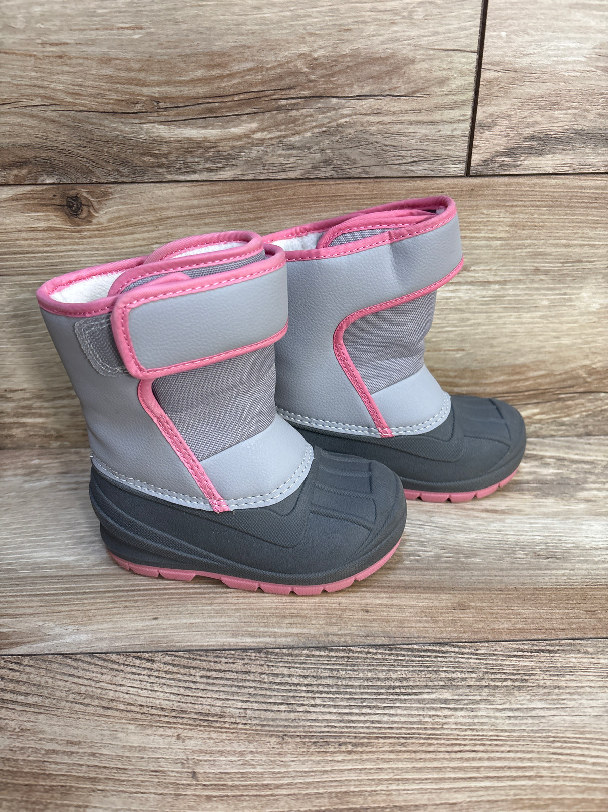 Cat & Jack Lenny Winter Snow Boots Grey sz 7c