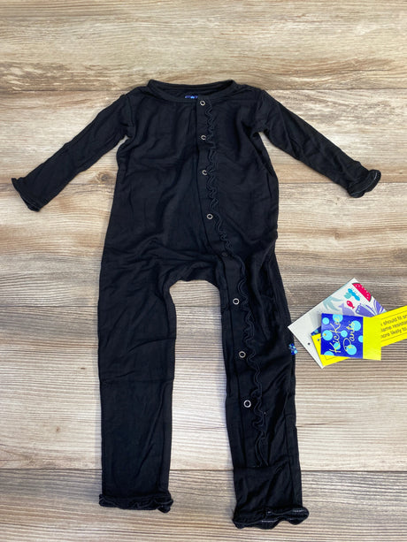 NEW KicKee Pants Muffin Ruffle Coverall Midnight sz 18-24m - Me n Mommy To Be