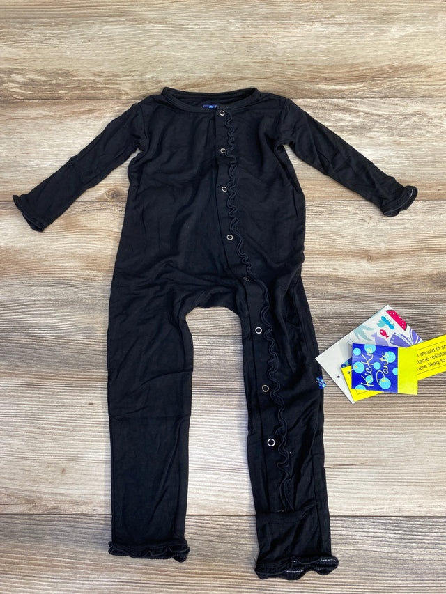 NEW KicKee Pants Muffin Ruffle Coverall Midnight sz 18-24m - Me n Mommy To Be