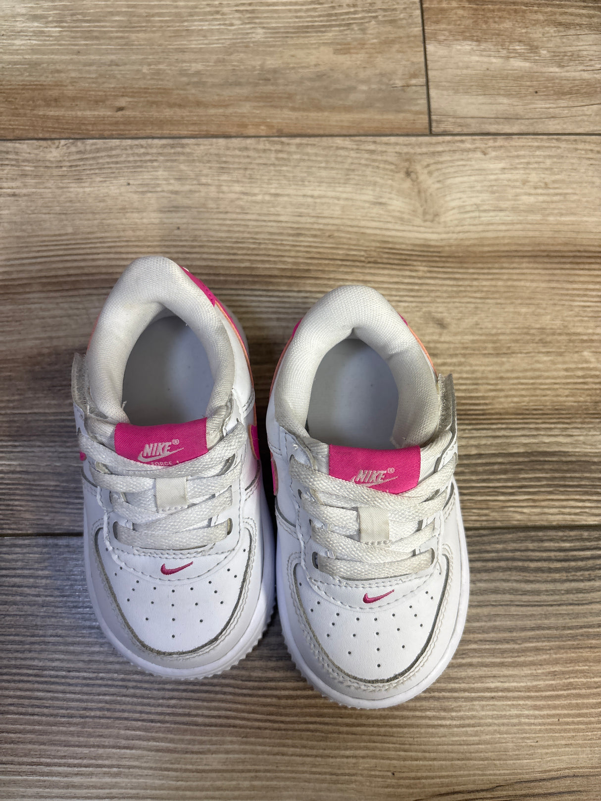 Nike Force 1 EasyOn White Laser Fushia sz 5.5c