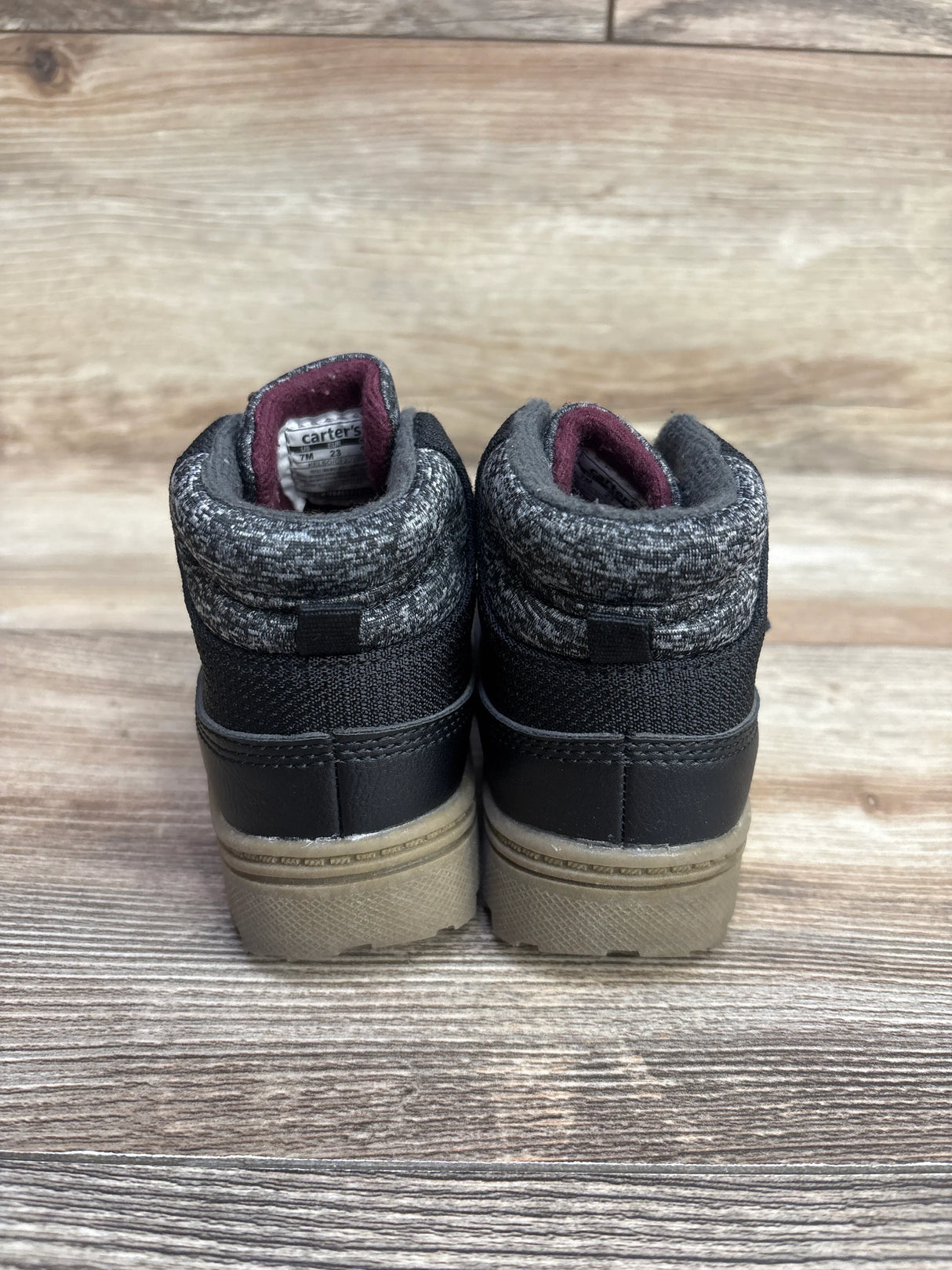 Carter's Boy's Kelso Ankle Boots Black sz 7c