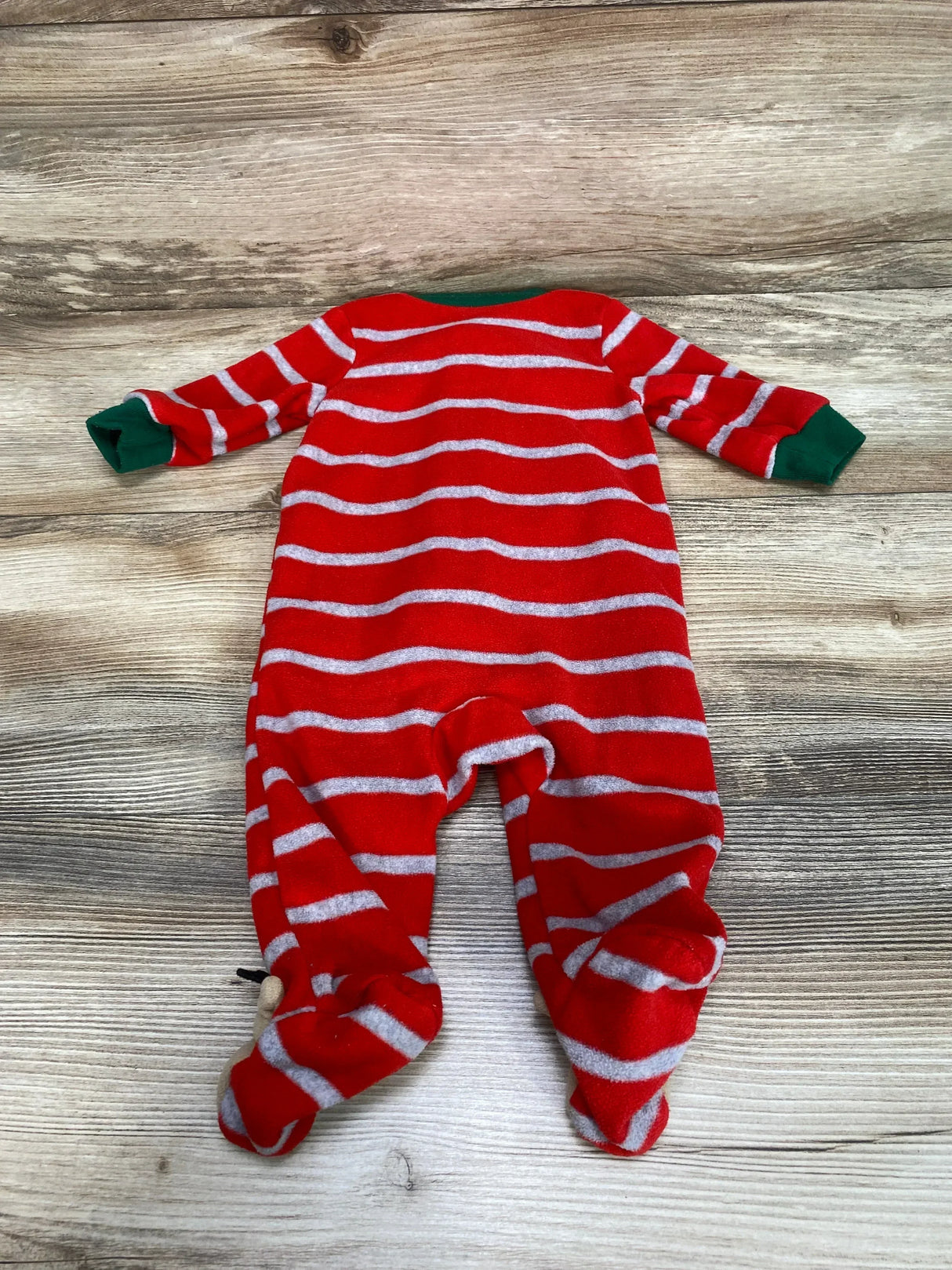 Just One You Striped Reindeer Blanket Sleeper Red sz 3m - Me n Mommy To Be