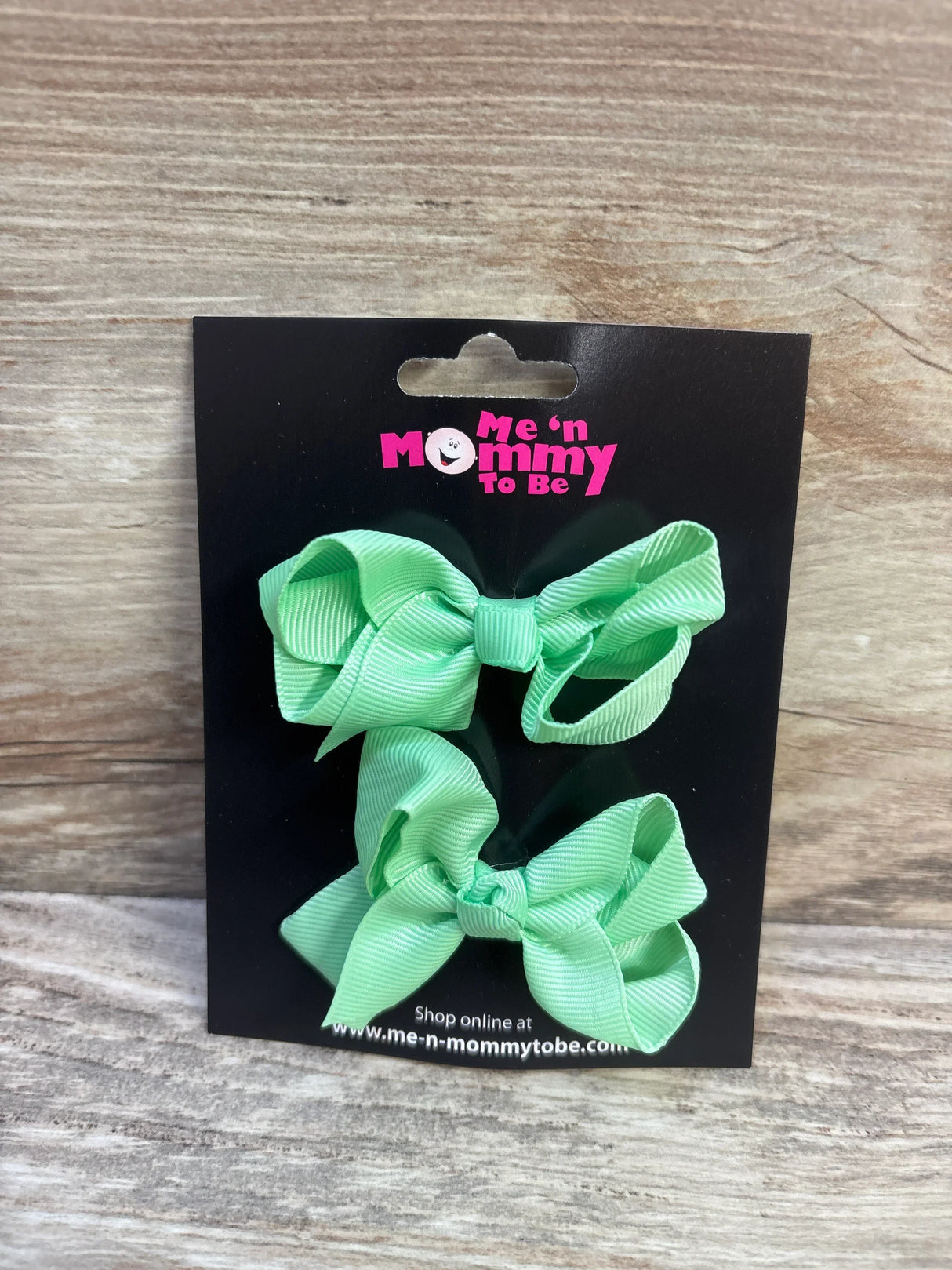 NEW Hair Bows 2pk Light Green