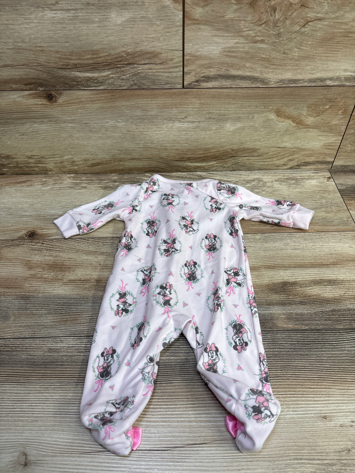 Disney Baby Minnie Mouse Blanket Sleeper Pink sz 0-3m