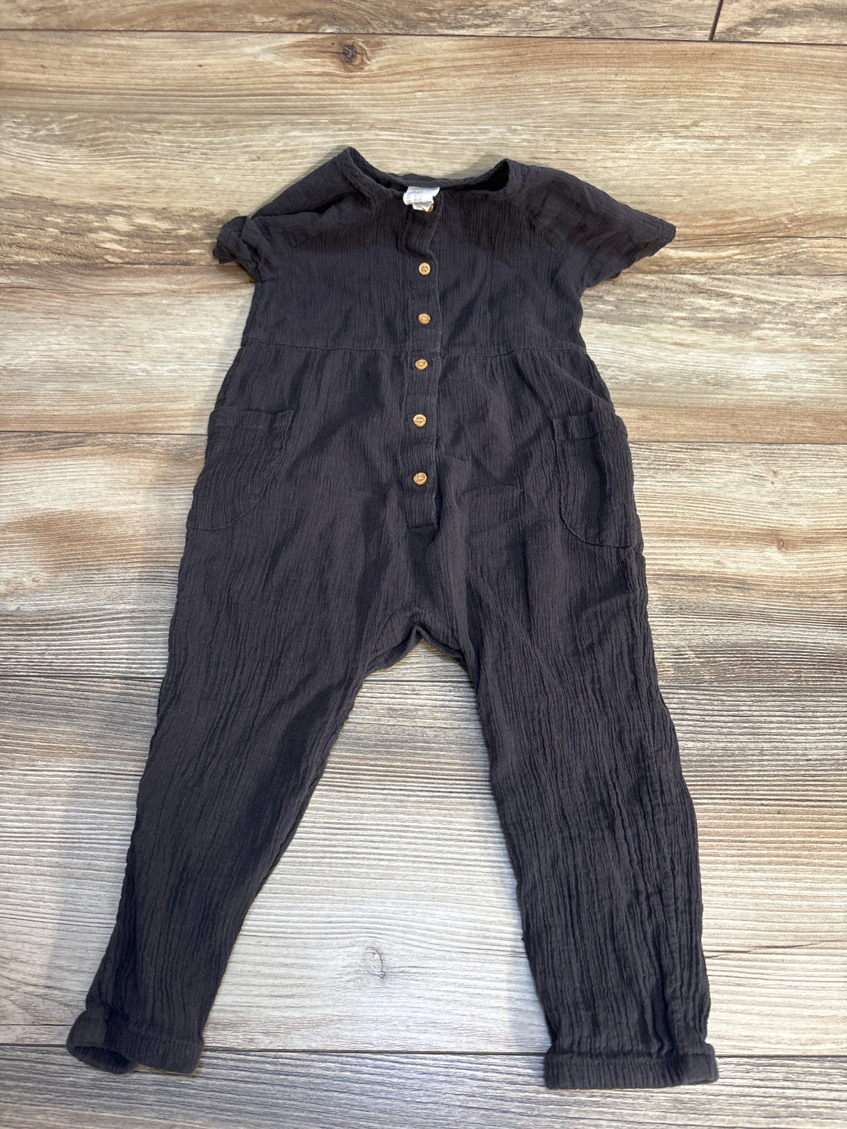 H&M Gauze Coverall Charcoal sz 2T