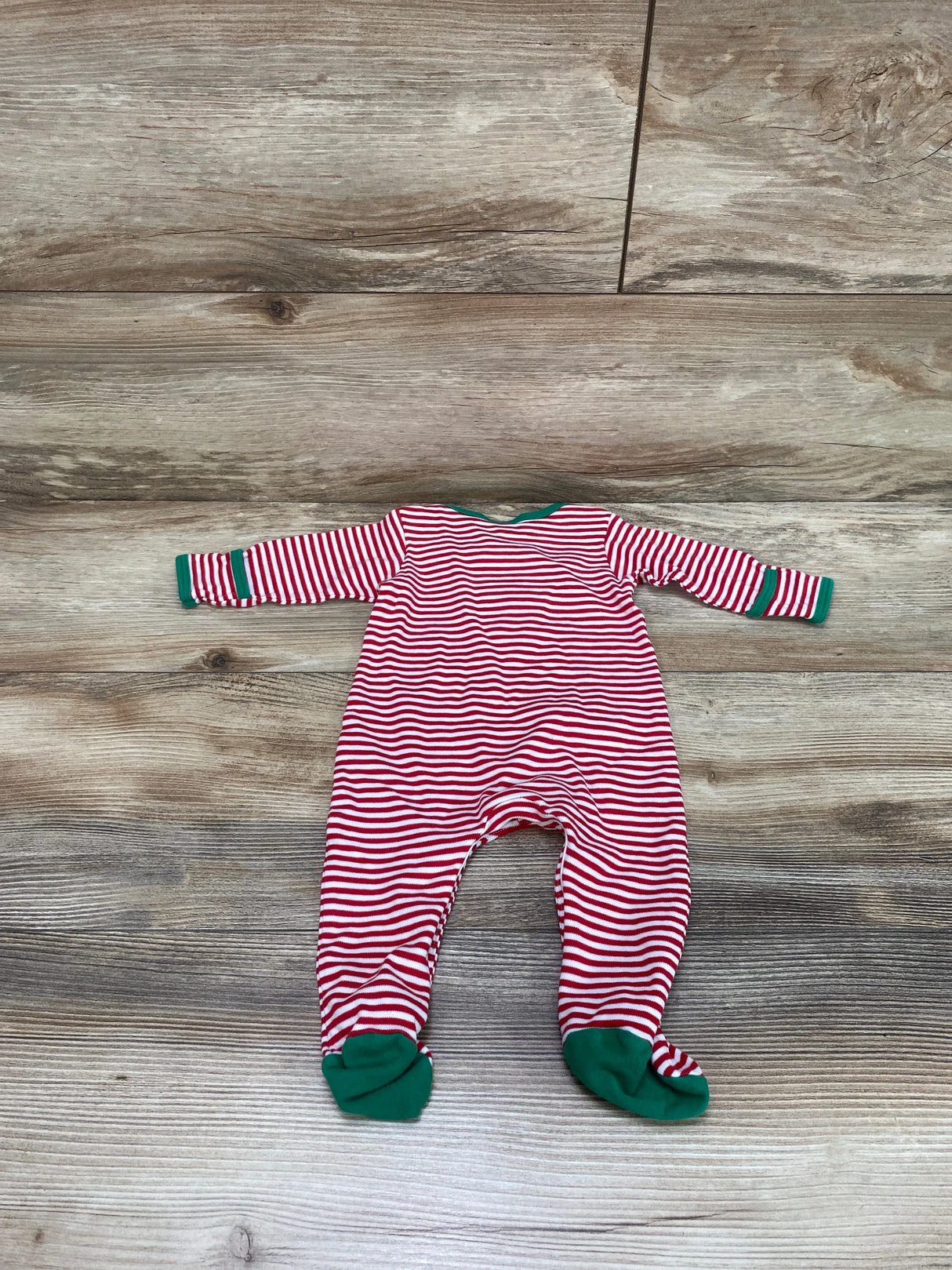 Magnolia Baby Striped Gingerbread Footie Red sz 3m - Me n Mommy To Be