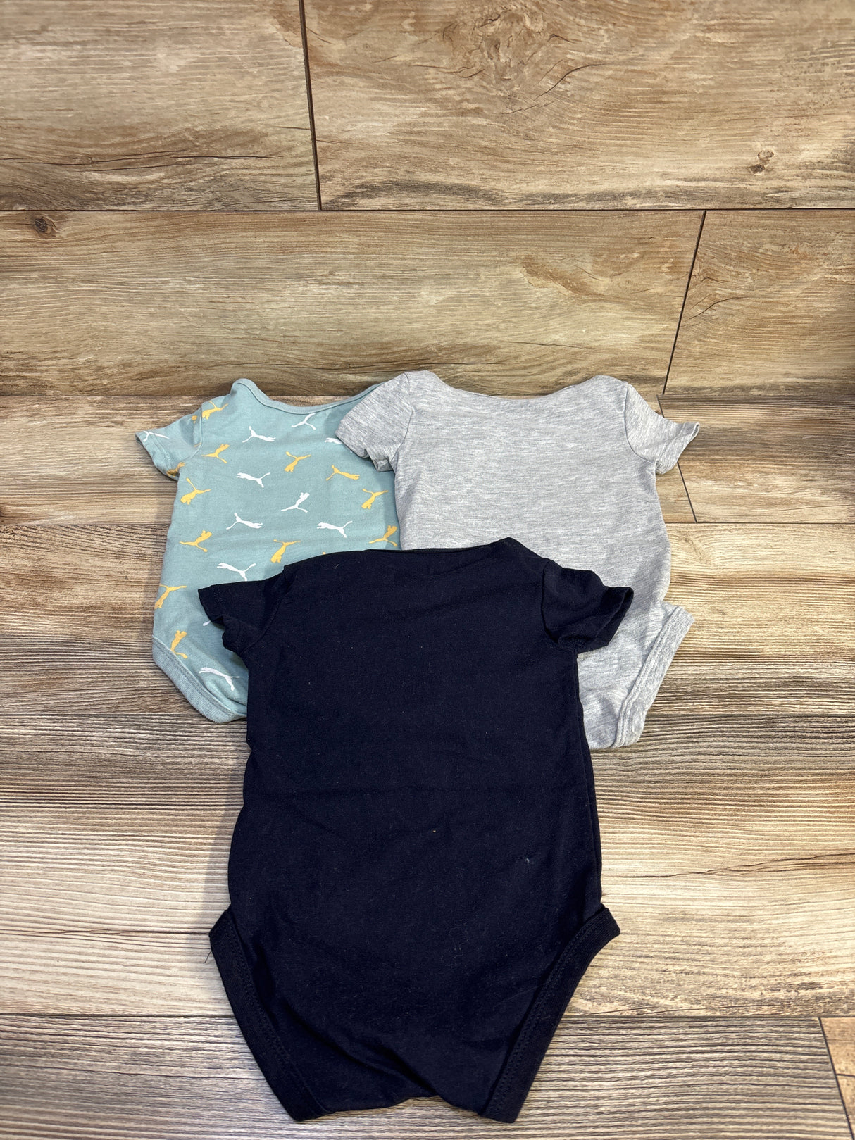 Puma 3pk Bodysuit Set Navy sz 12m
