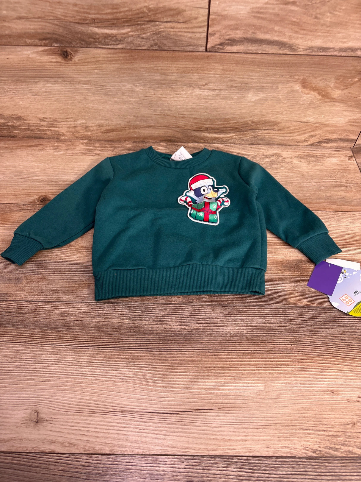 NEW Bluey Christmas Sweatshirt Emerald sz 12m