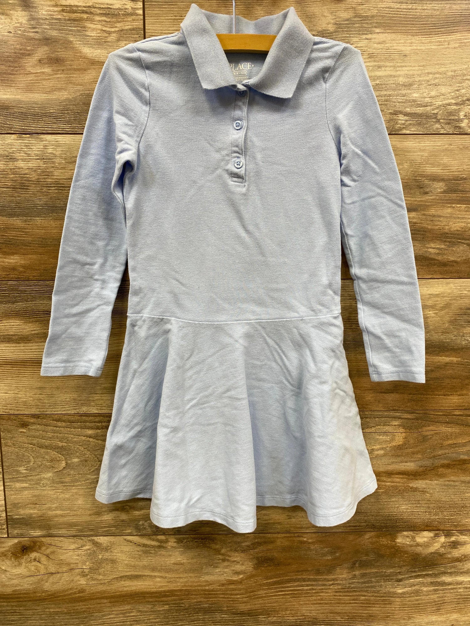 Children's Place Uniform Polo Dress Light Blue sz 5T-6