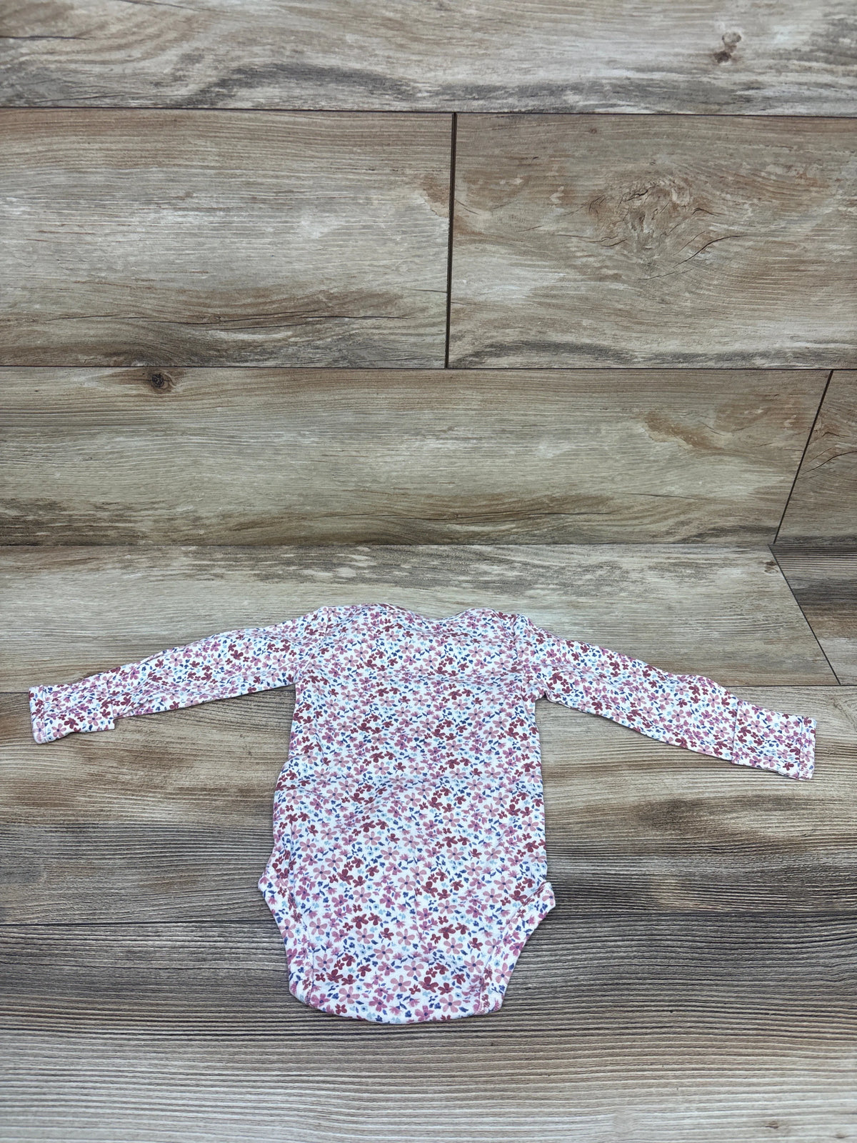 Just One You Floral Long Sleeve Bodysuit White sz 3m