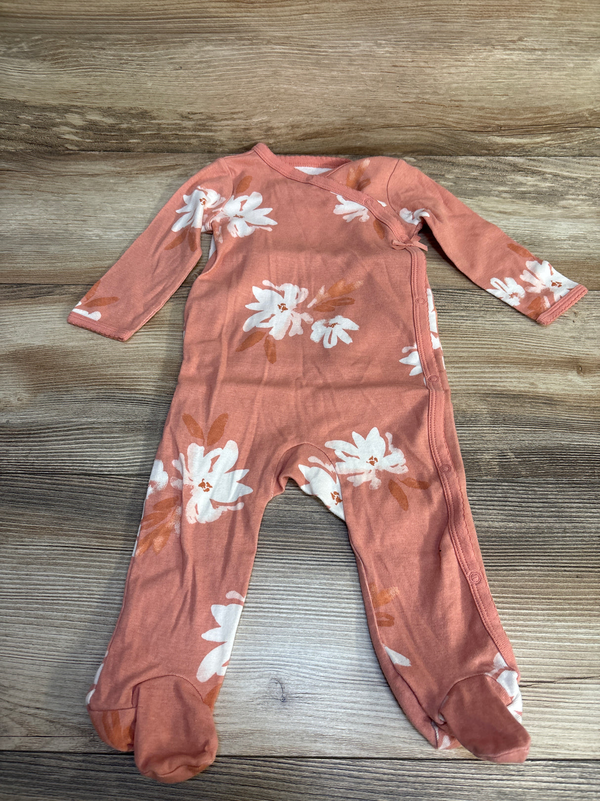 Carter's Floral Kimono Sleeper Coral sz 9m